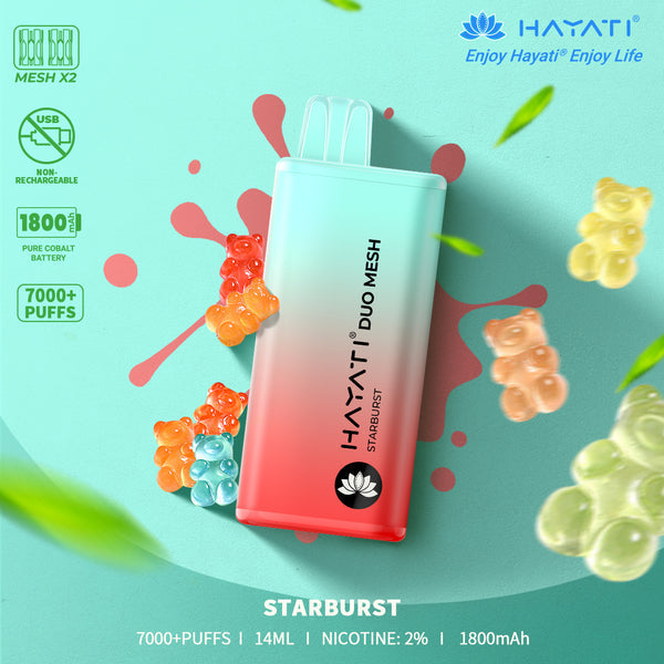 Hayati® Duo Mesh 7000+ Vape Kit (20mg)