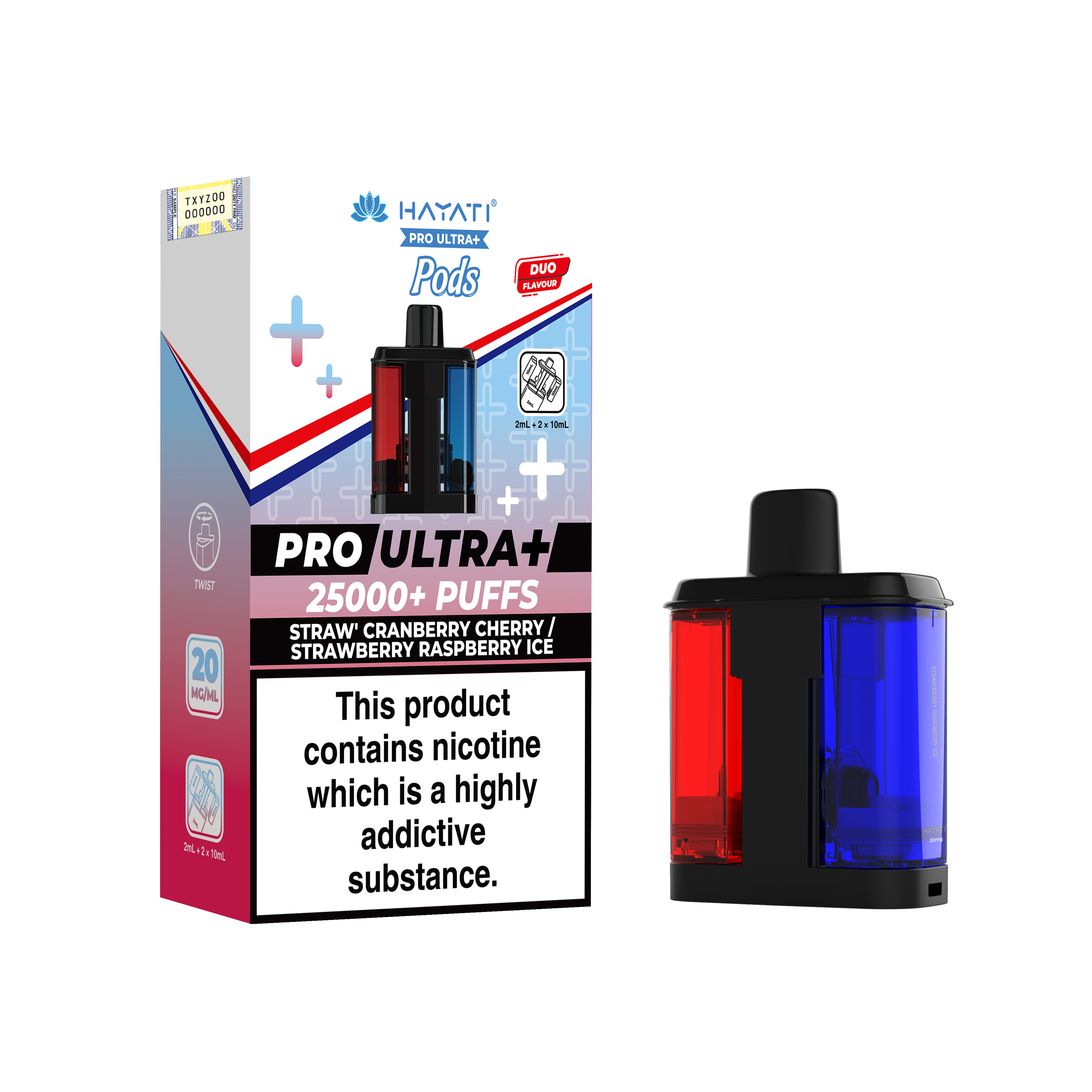 Hayati Pro Ultra+ 25K Prefilled Pods 20mg | UK Duty Stamped