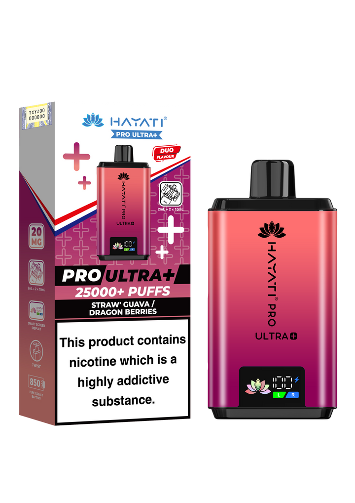 Hayati Pro Ultra+ 25K Prefilled Pod Kit 20mg | UK Duty Stamped