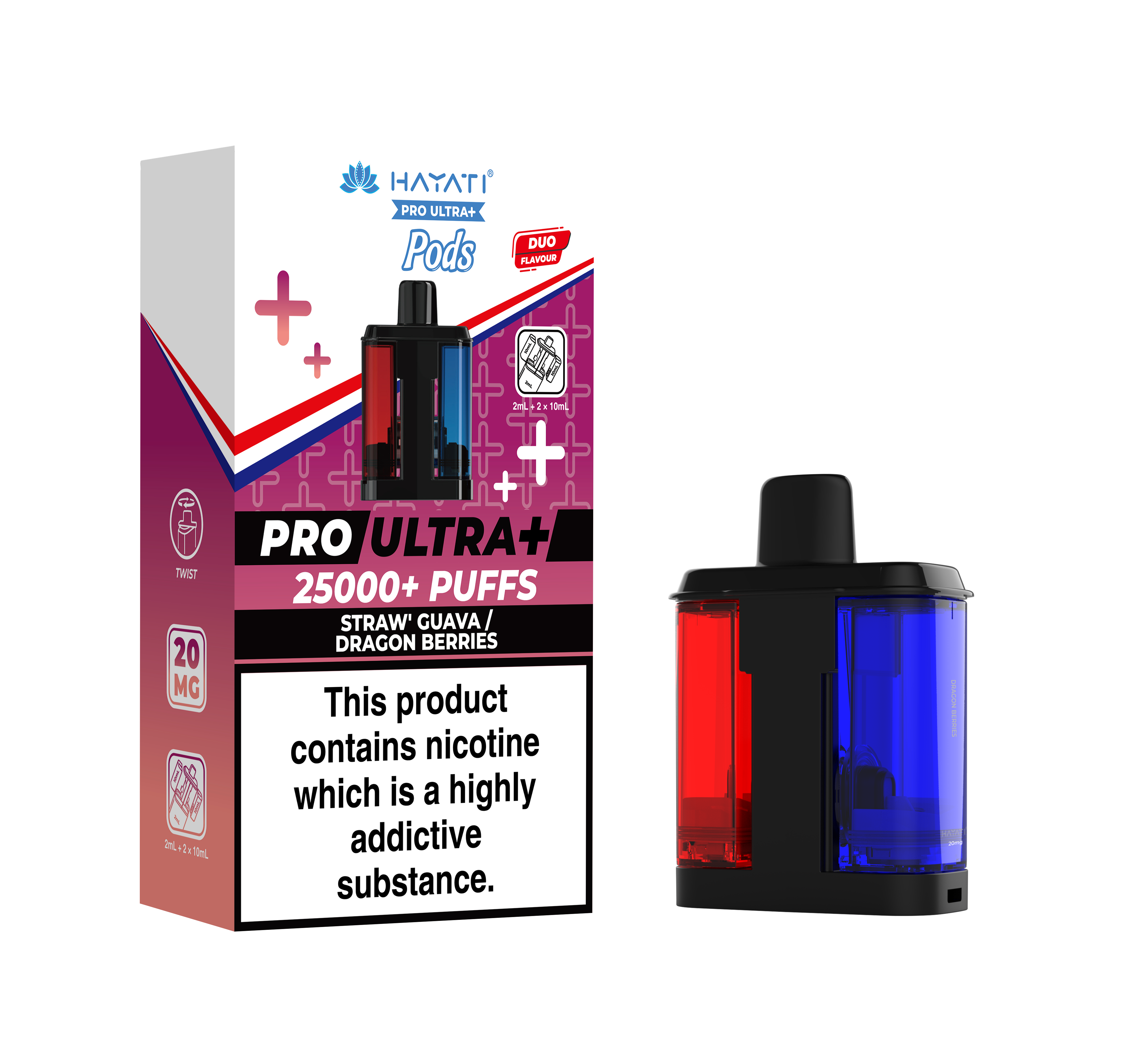 Hayati® Pro Ultra+ 25K Prefilled Pods (20mg)