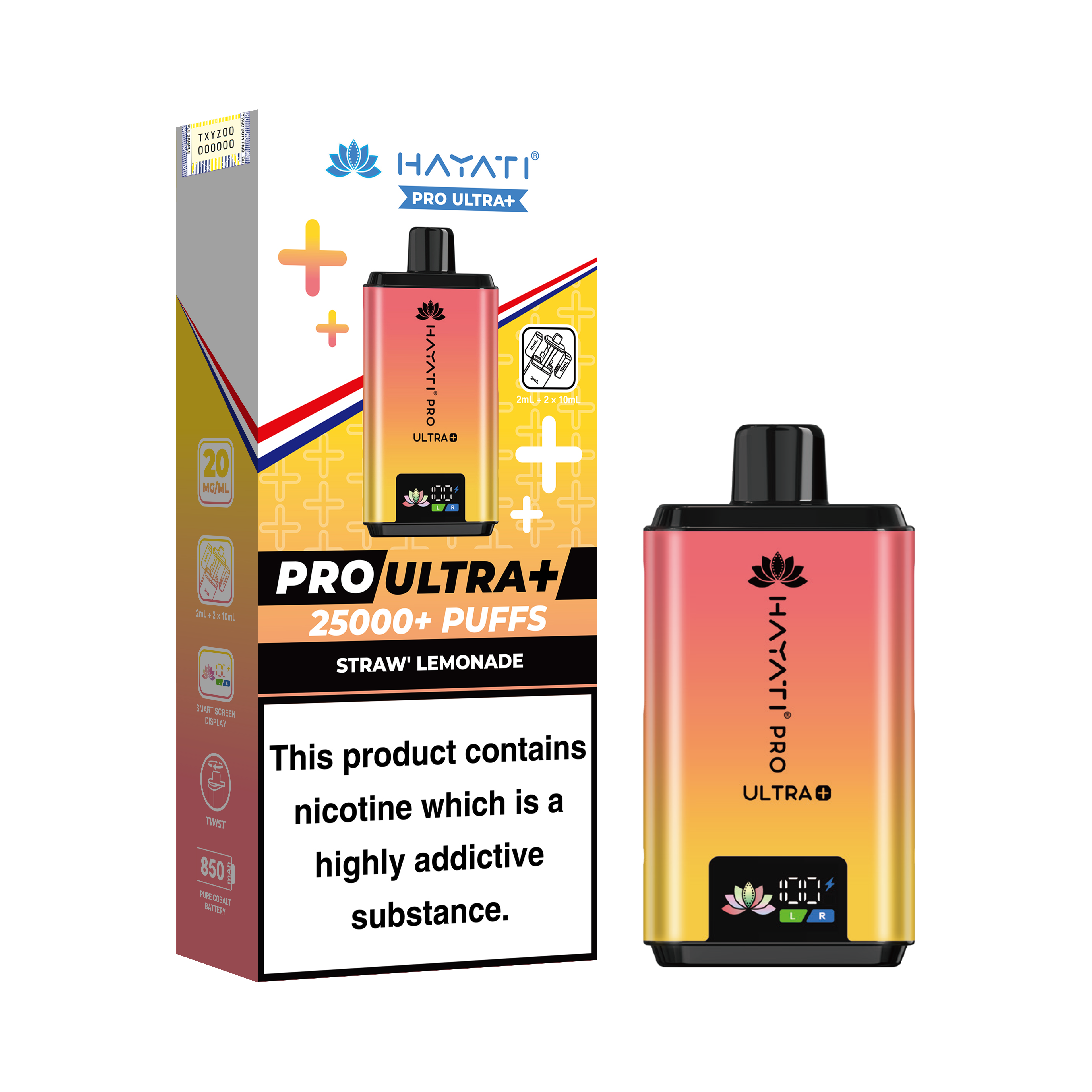 Hayati Pro Ultra+ 25K Prefilled Pod Kit 20mg | UK Duty Stamped
