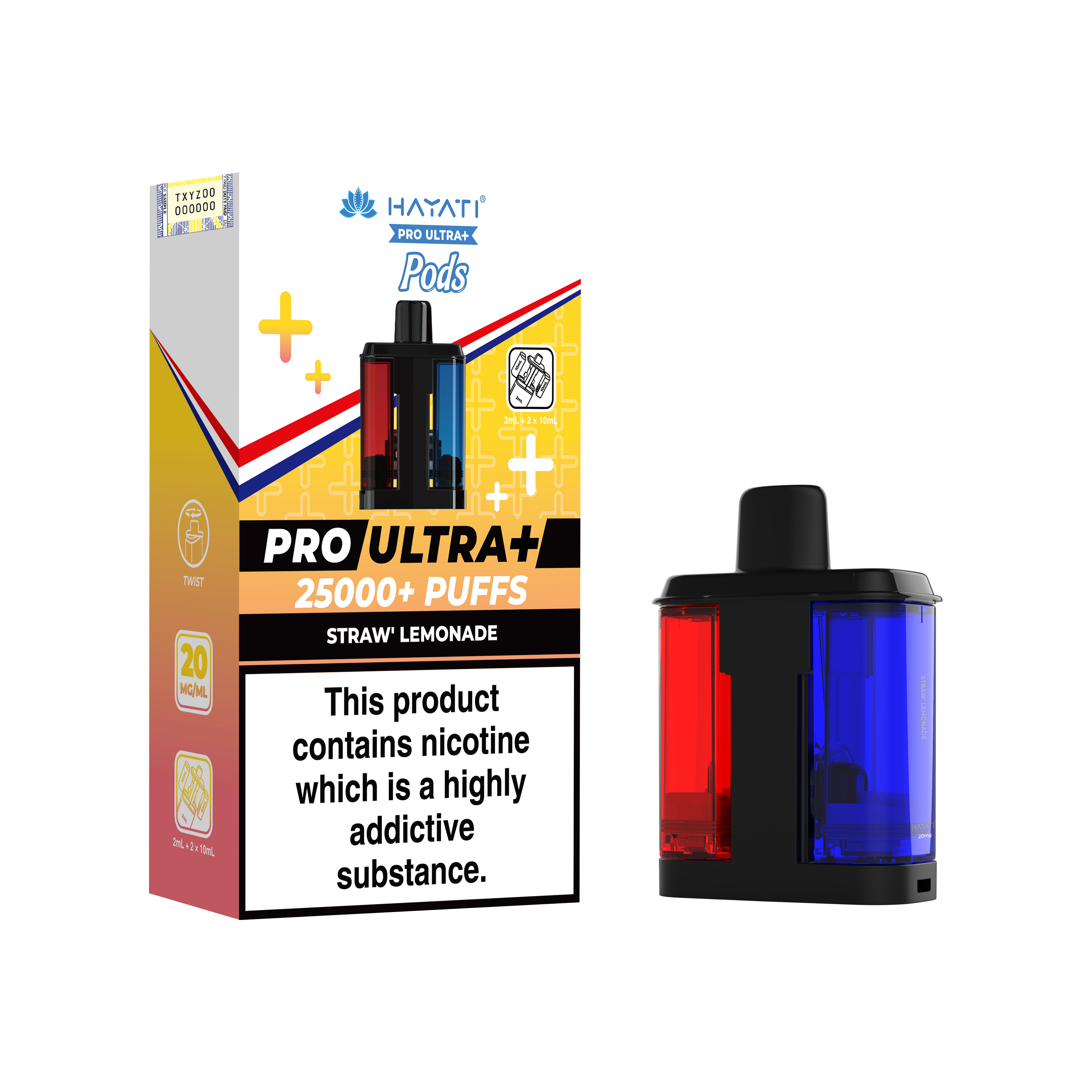 Hayati Pro Ultra+ 25K Prefilled Pods 20mg | UK Duty Stamped