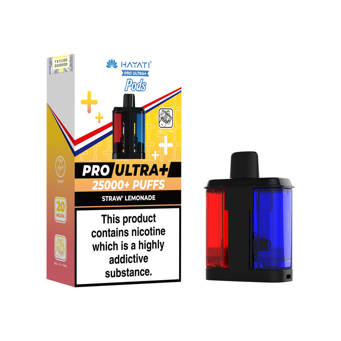 Hayati Pro Ultra+ 25K Prefilled Pods 20mg | UK Duty Stamped