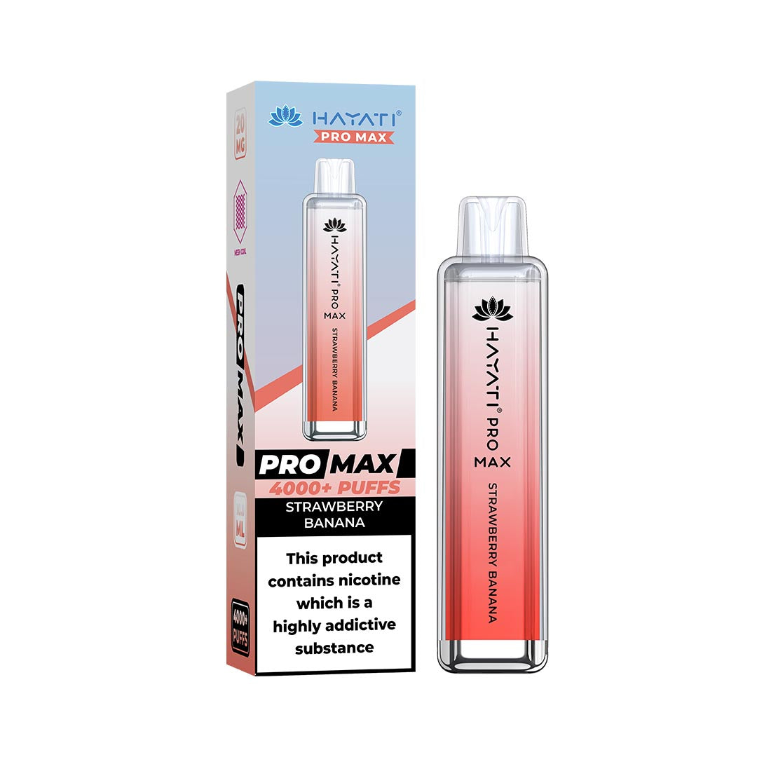 Hayati® Pro Max Disposable 4000+ Vape Kit Puffs (20mg)