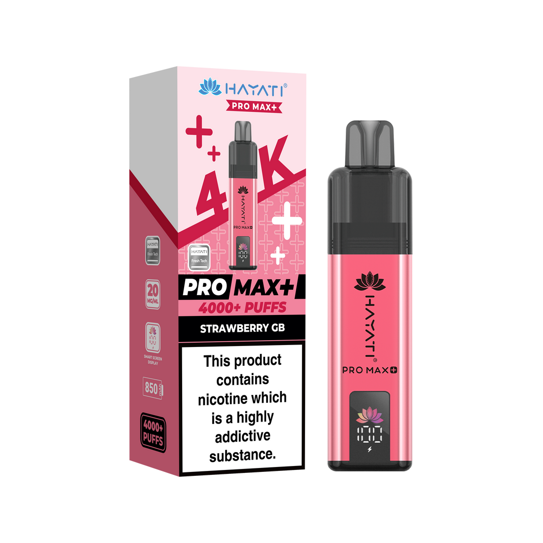 Hayati® Pro Max+ 4000+ Vape Kit (20mg)