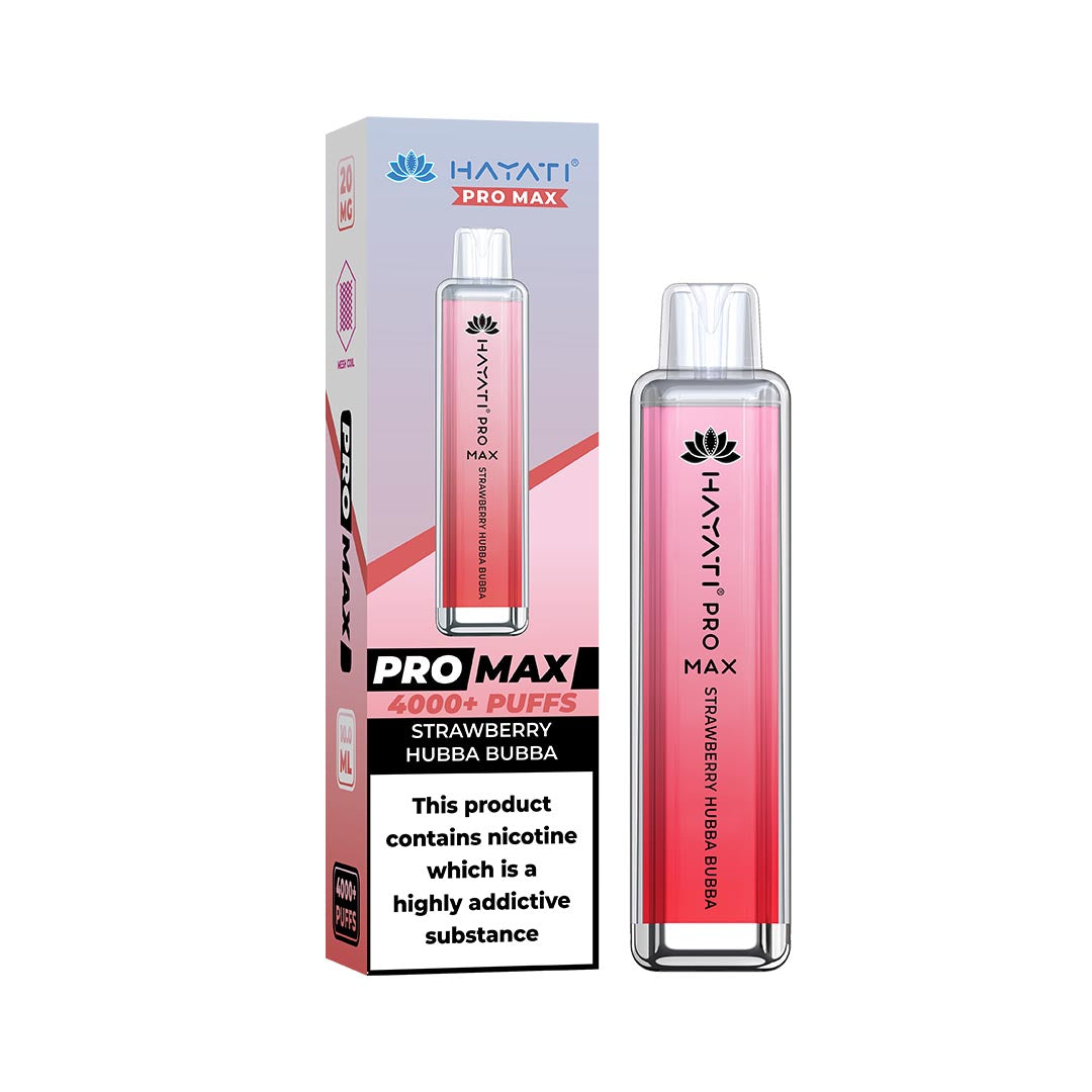 Hayati® Pro Max Disposable 4000+ Vape Kit Puffs (20mg)