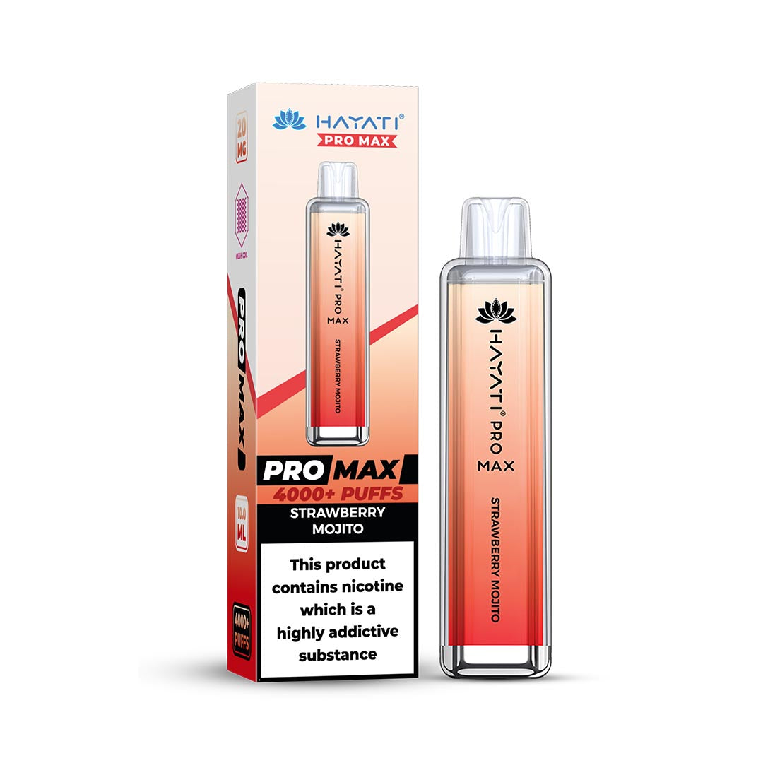 Hayati® Pro Max Disposable 4000+ Vape Kit Puffs (20mg)