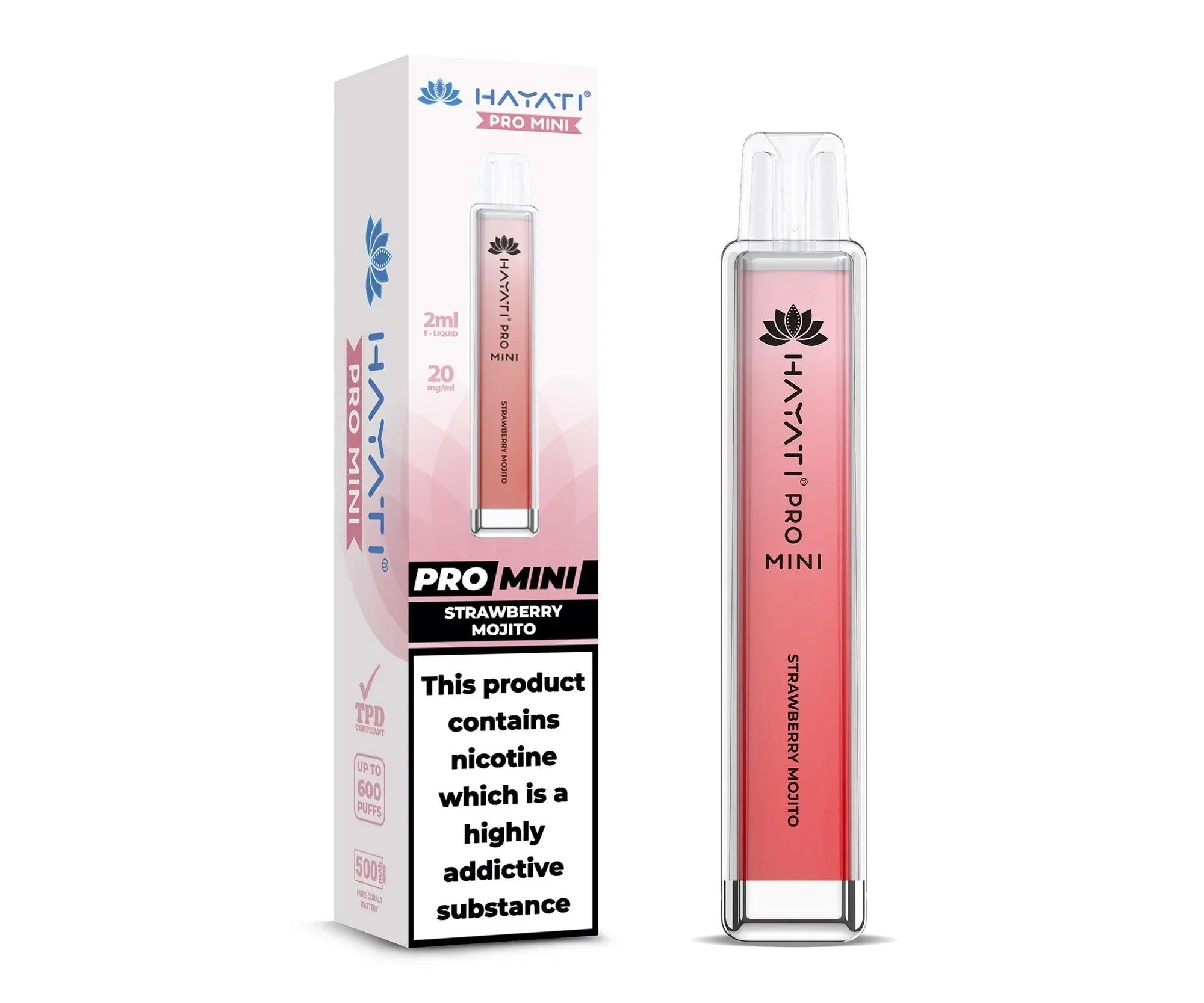 Hayati® Pro Mini 600+ Vape Kit (20mg)
