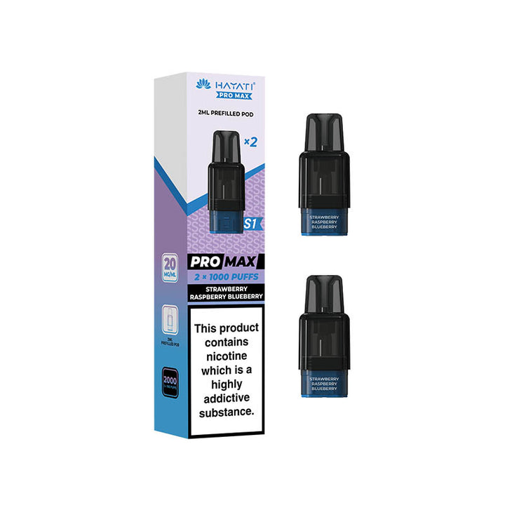 Hayati® Pro Max S1 1000+ Prefilled Pods (20mg)