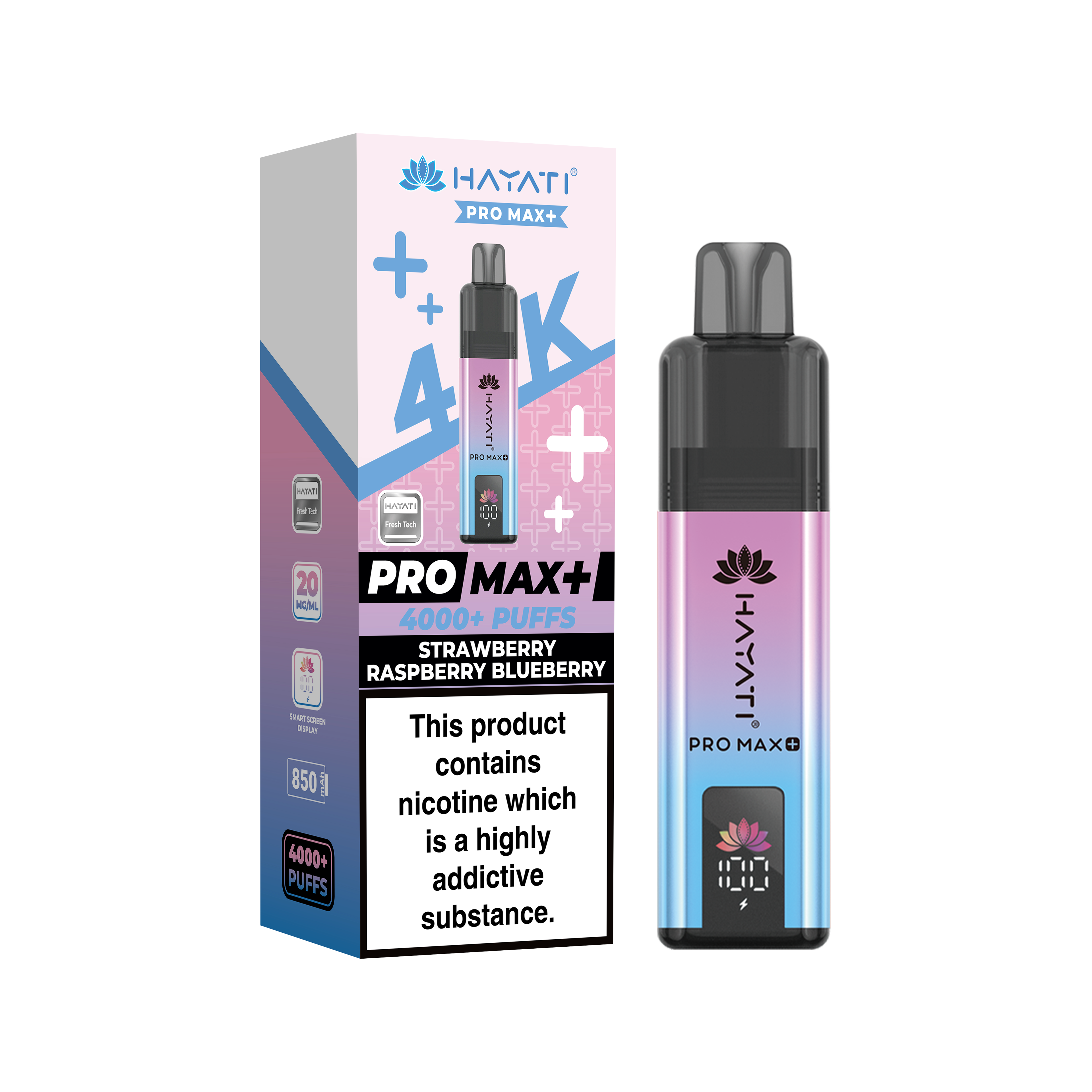 Hayati® Pro Max+ 4000+ Vape Kit (20mg)