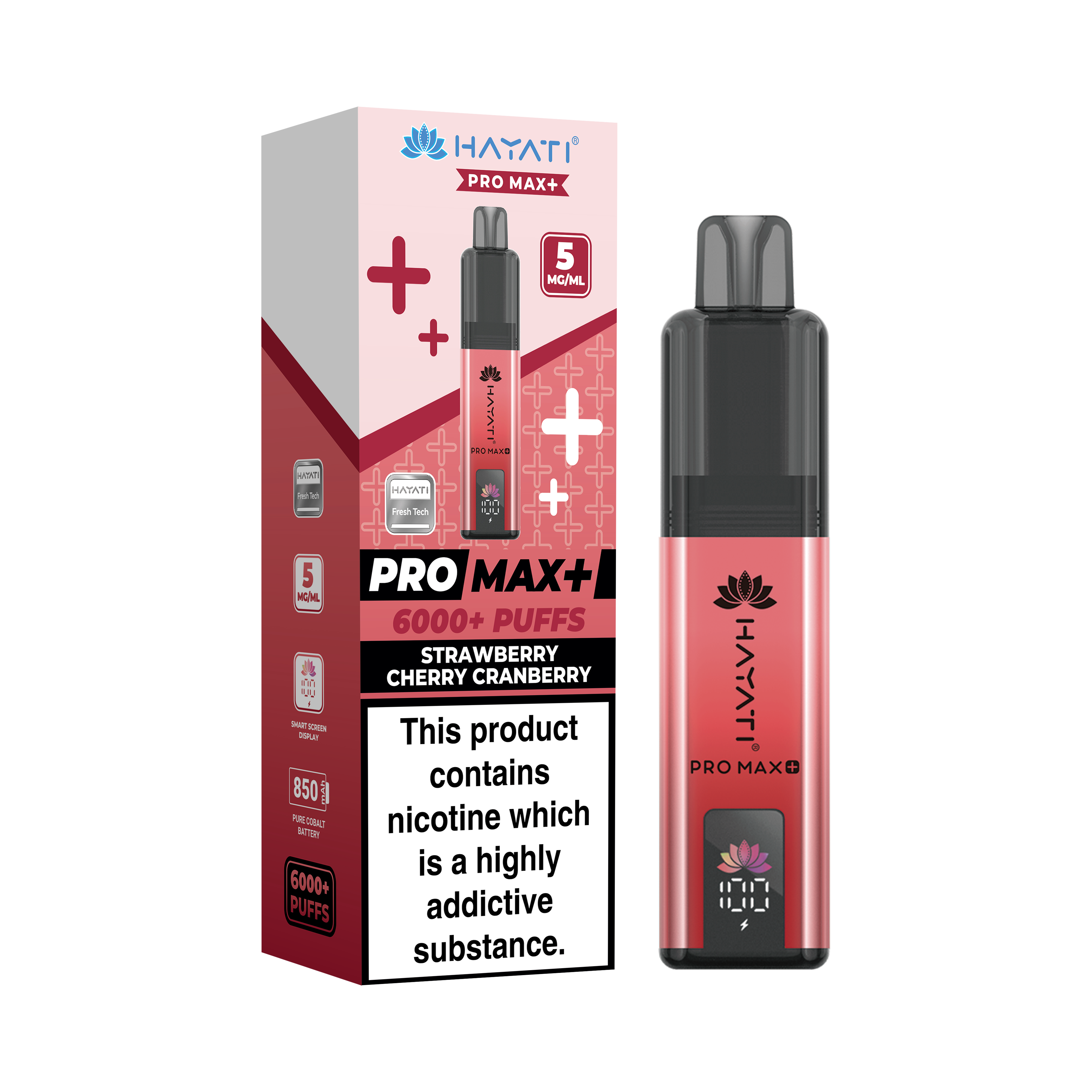 Hayati® Pro Max+ 6000+ Vape Kit (5mg)