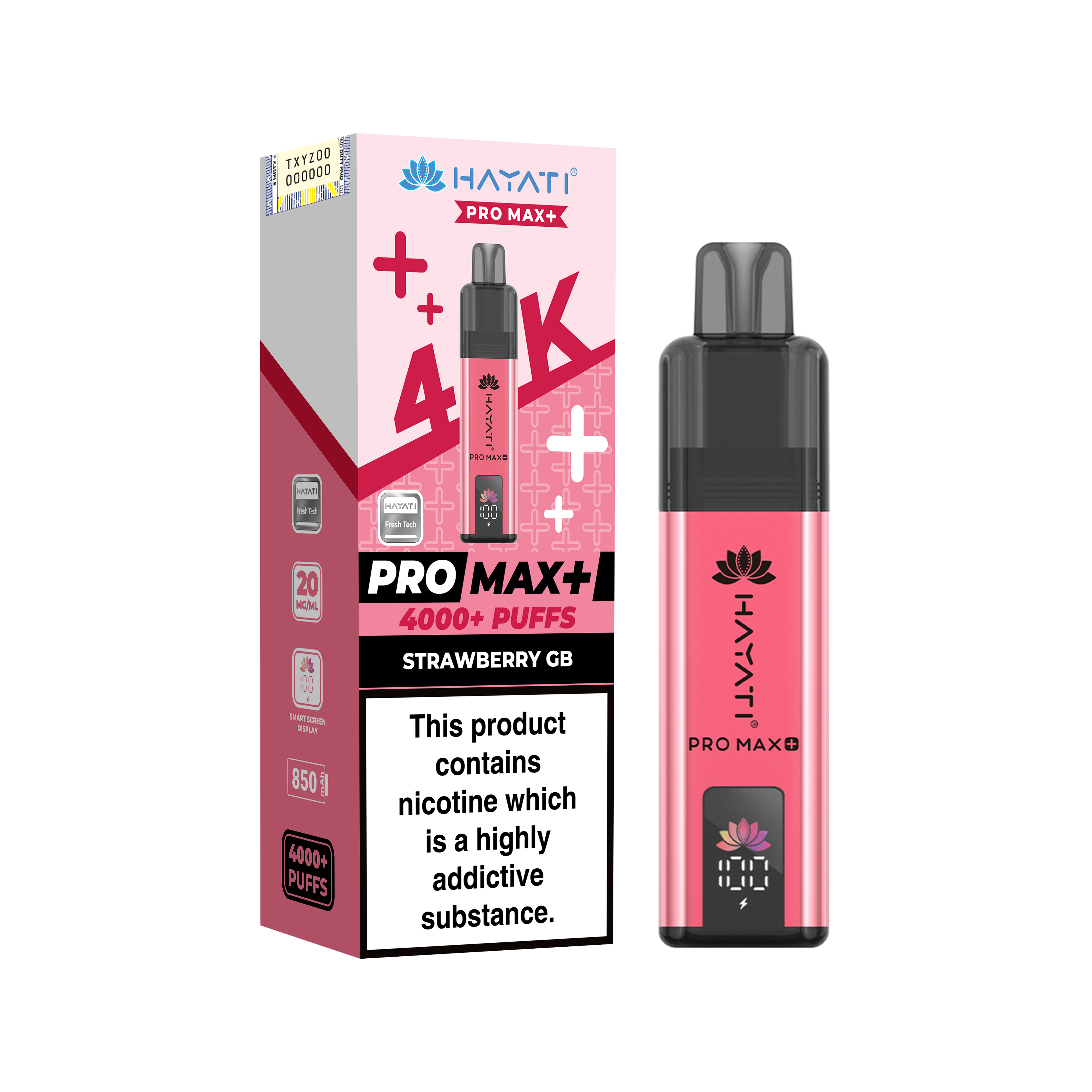 Hayati Pro Max+ 4K Prefilled Pod Kit 20mg | UK Duty Stamped