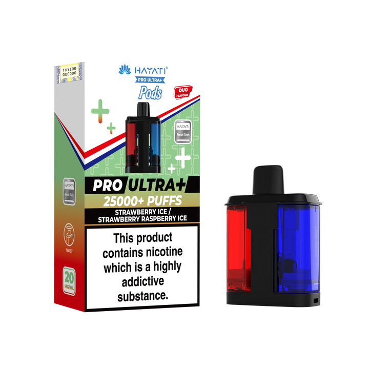 Hayati Pro Ultra+ 25K Prefilled Pods 20mg | UK Duty Stamped