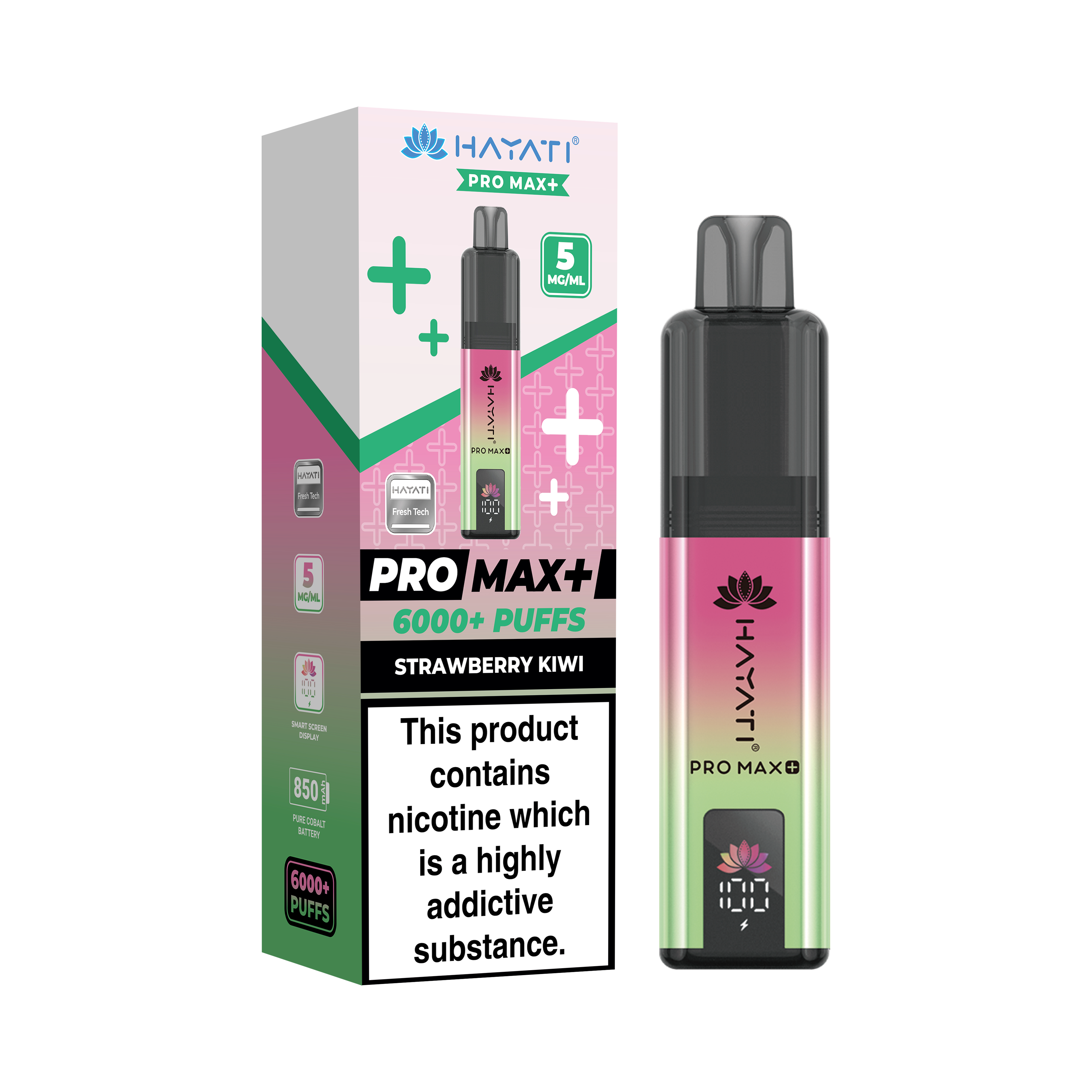 Hayati® Pro Max+ 6000+ Vape Kit (5mg)