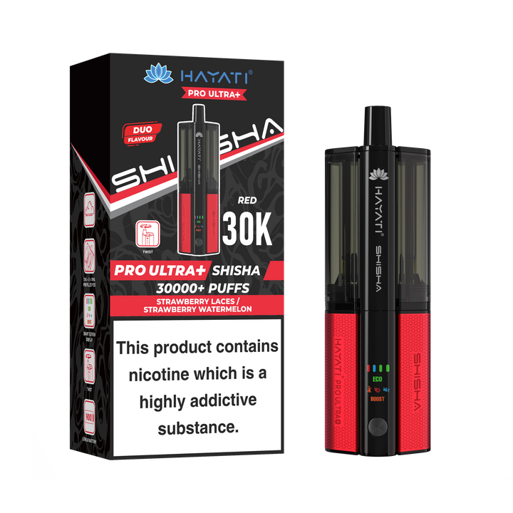 Hayati® Pro Ultra+ Shisha 30000+ Vape Kit (5mg)