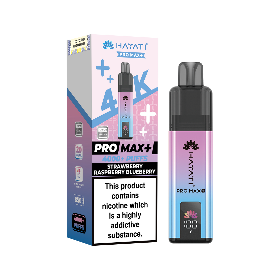 Hayati Pro Max+ 4K Prefilled Pod Kit 20mg | UK Duty Stamped