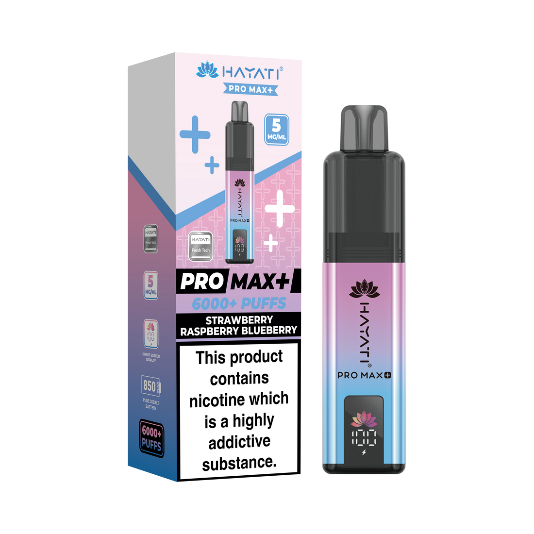 Hayati® Pro Max+ 6000+ Vape Kit (5mg)