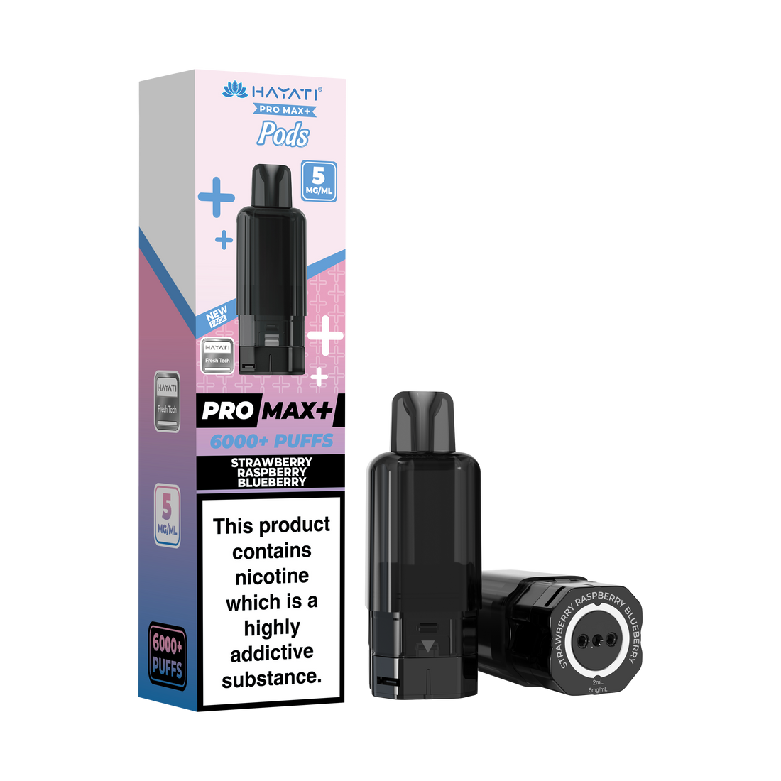 Hayati® Pro Max+ 6000+ Pods (5mg)
