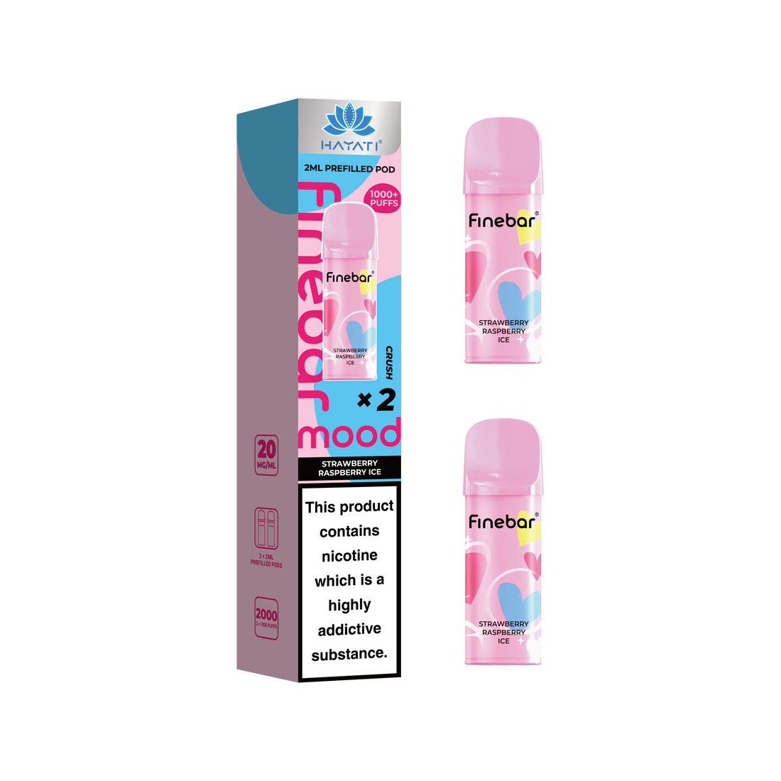 Hayati® Finebar Mood 2ml Prefilled Pod (20mg)