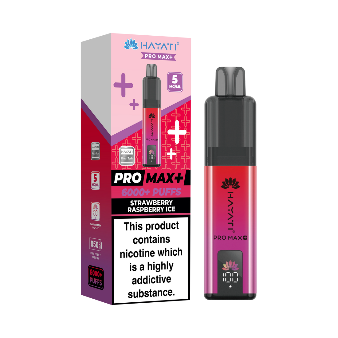 Hayati® Pro Max+ 6000+ Vape Kit (5mg)
