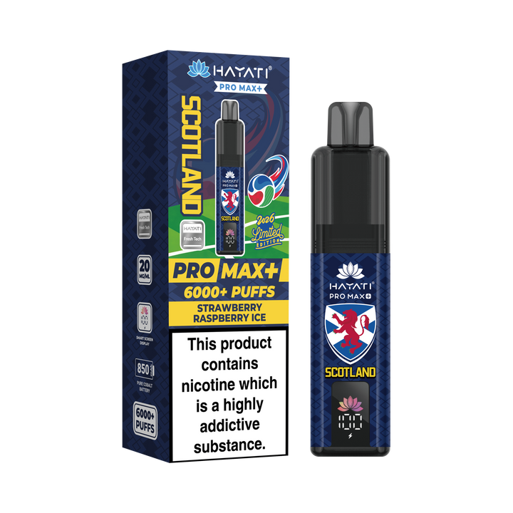 Hayati® Pro Max+ 6000+ Vape Kit  World Cup Limited Edition - Scotland (20mg)