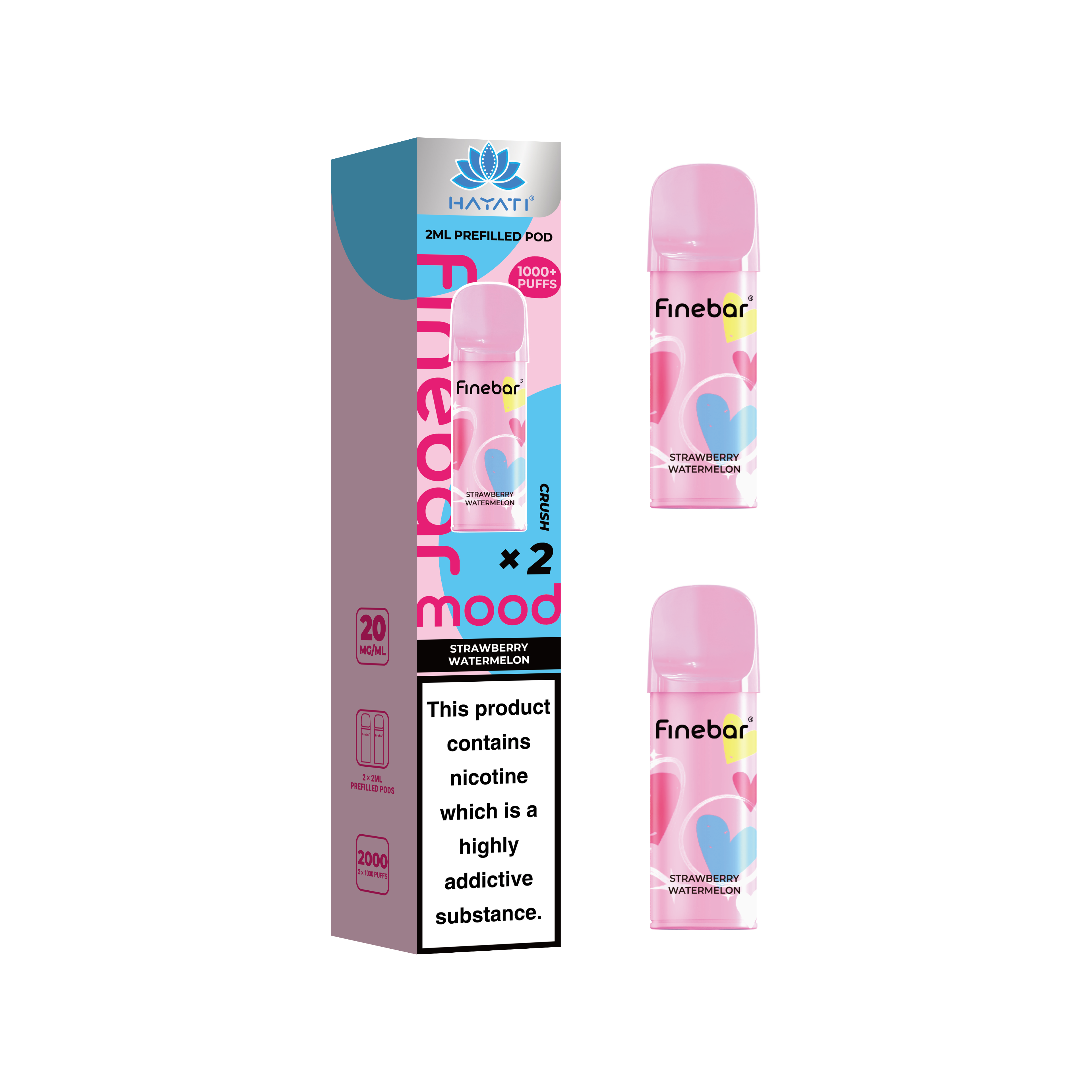 Hayati® Finebar Mood 2ml Prefilled Pod (20mg)