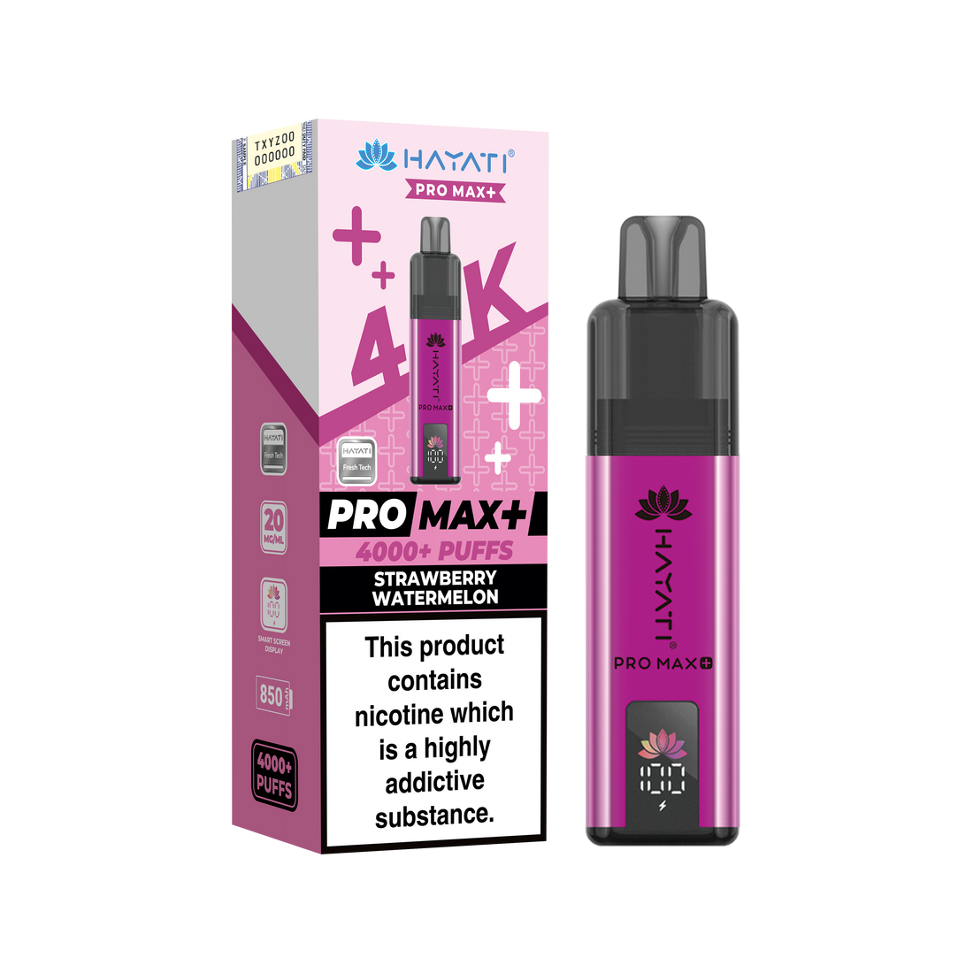Hayati Pro Max+ 4K Prefilled Pod Kit 20mg | UK Duty Stamped