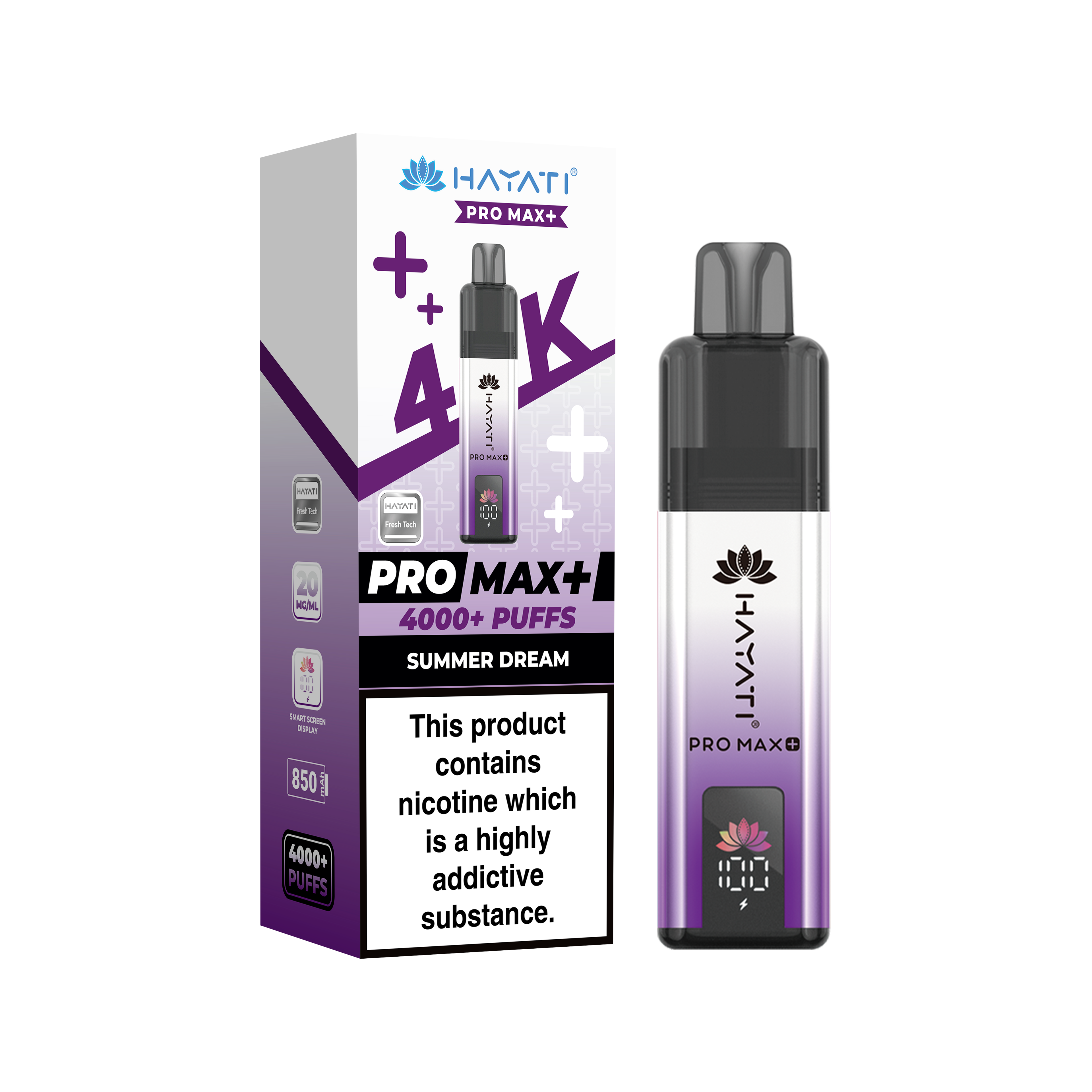 Hayati® Pro Max+ 4000+ Vape Kit (20mg)