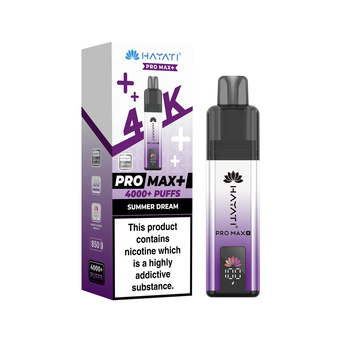 Hayati® Pro Max+ 4000+ Vape Kit (20mg)