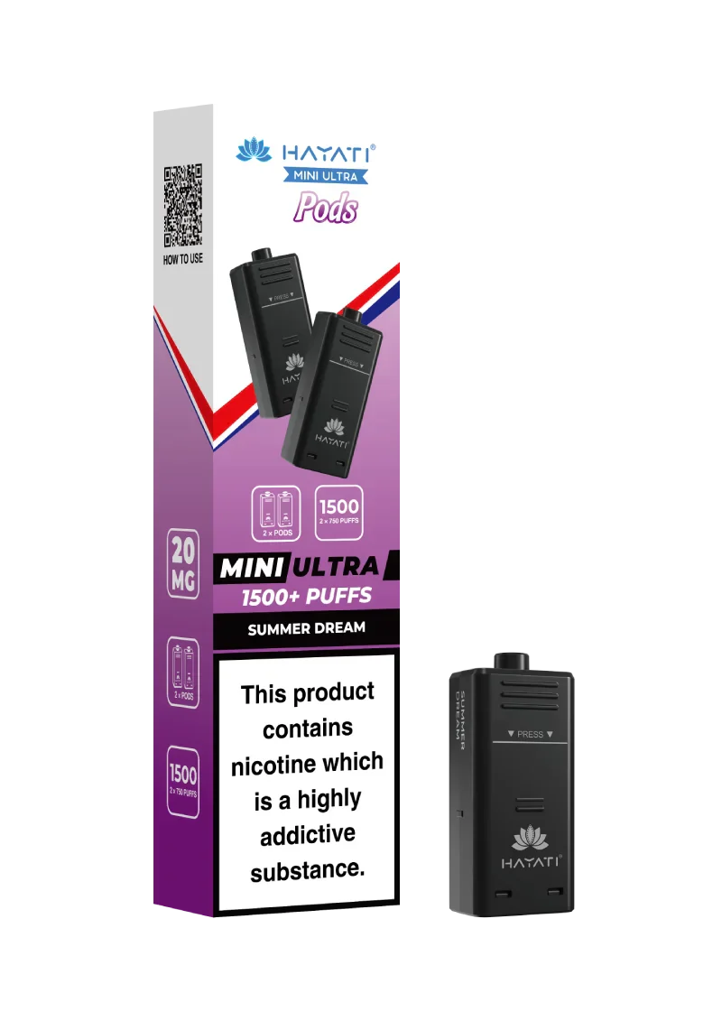 Hayati® Mini Ultra 1500+ Prefilled Pods (20mg)