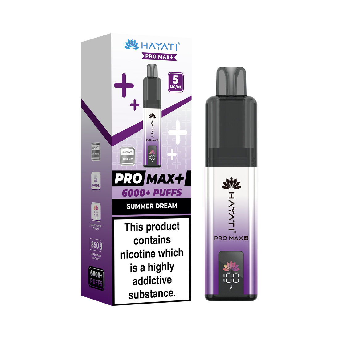 Hayati® Pro Max+ 6000+ Vape Kit (5mg)