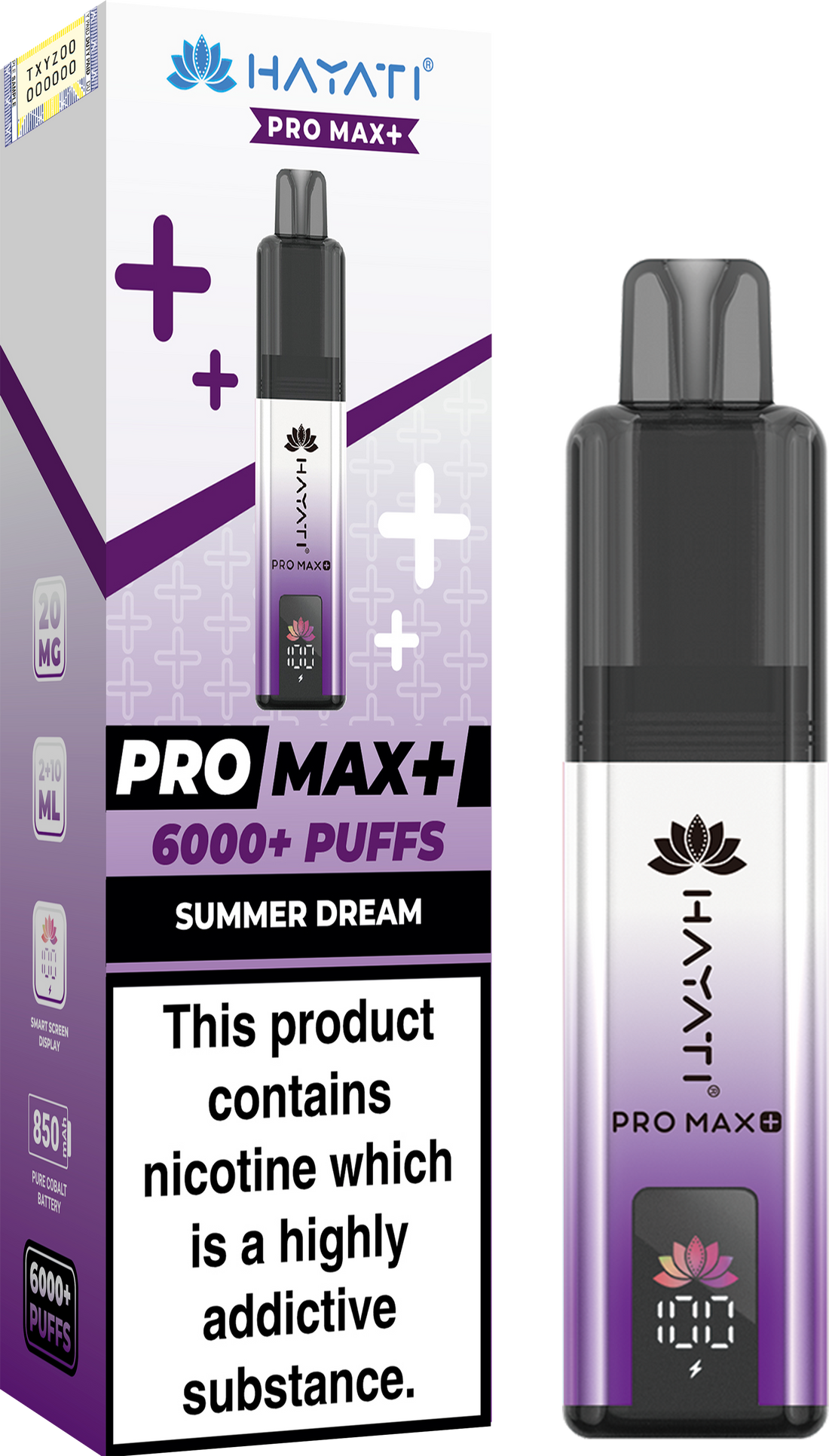 Hayati Pro Max+ 6K Prefilled Pod Kit 20mg | UK Duty Stamped