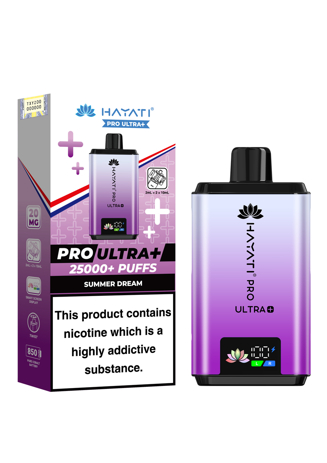 Hayati Pro Ultra+ 25K Prefilled Pod Kit 20mg | UK Duty Stamped