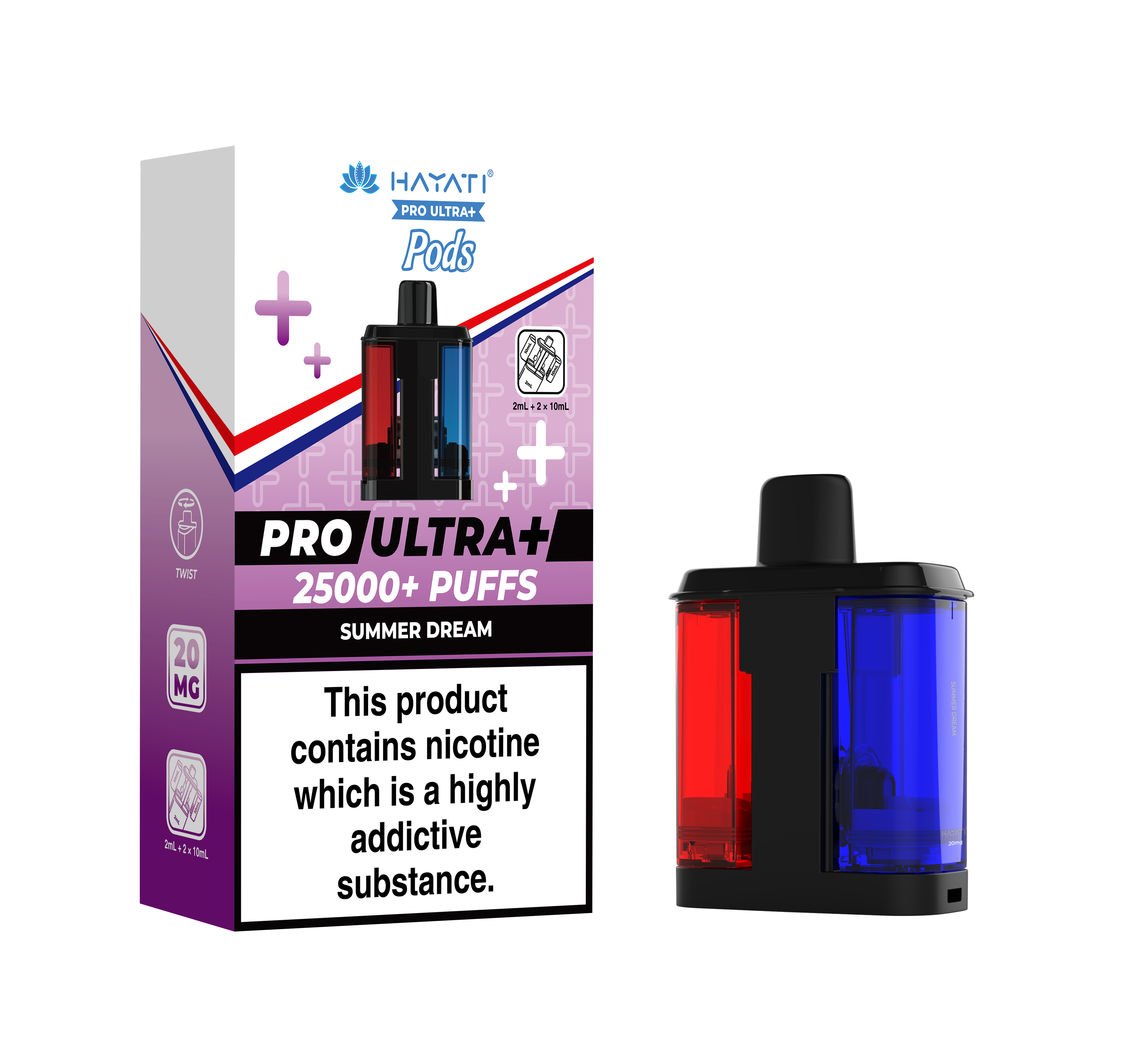Hayati® Pro Ultra+ 25K Prefilled Pods (20mg)