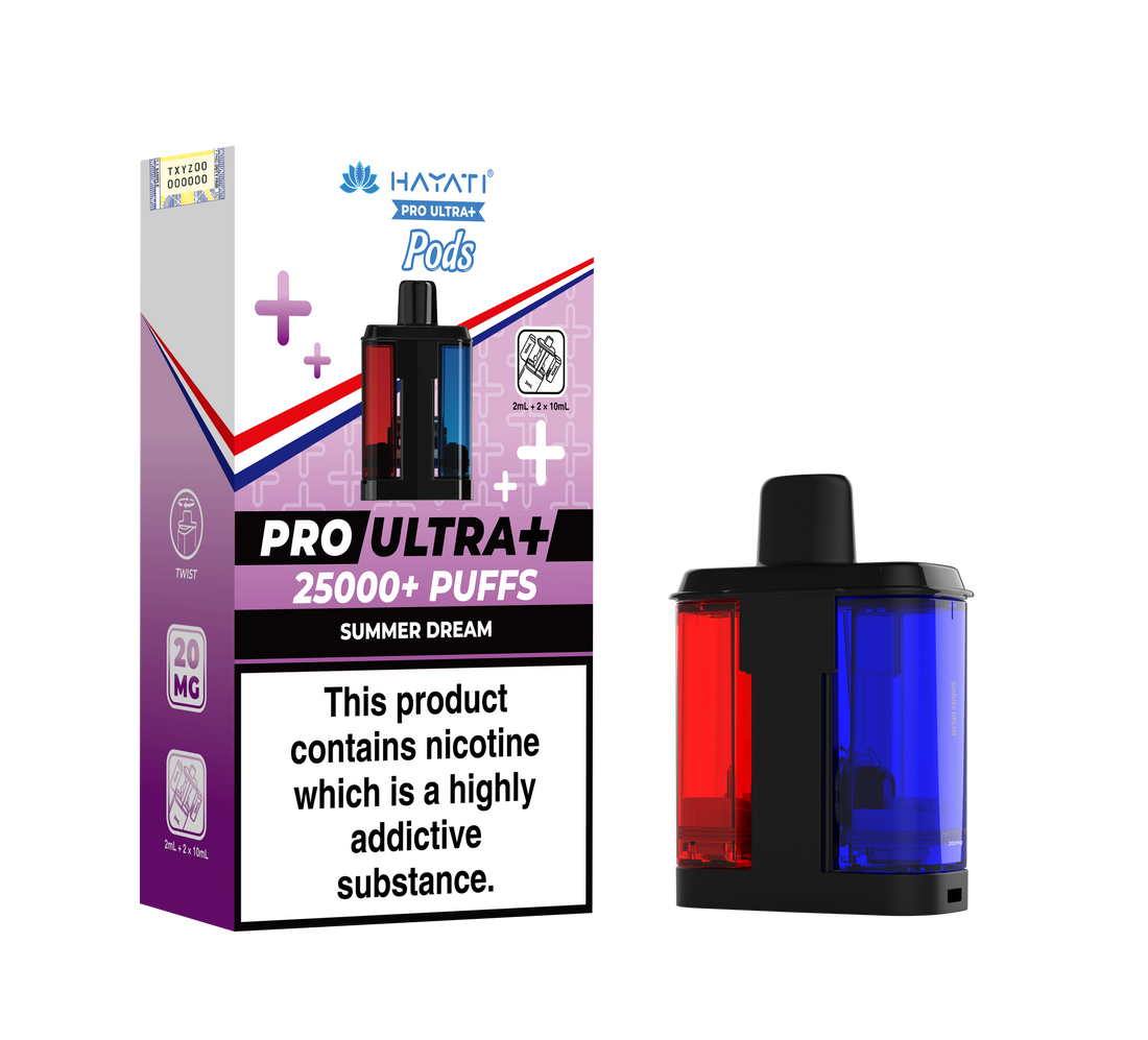 Hayati Pro Ultra+ 25K Prefilled Pods 20mg | UK Duty Stamped