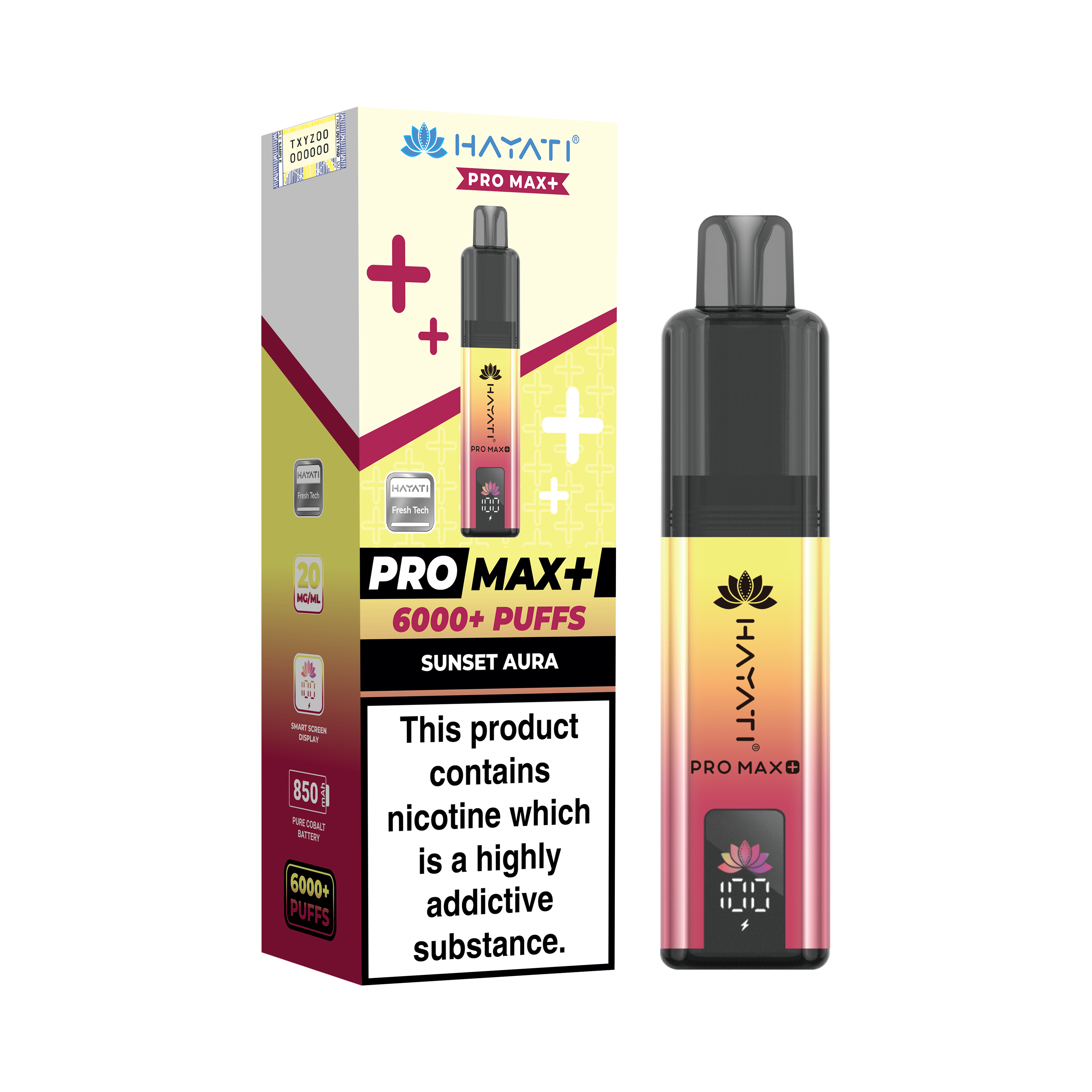 Hayati Pro Max+ 6K Prefilled Pod Kit 20mg | UK Duty Stamped