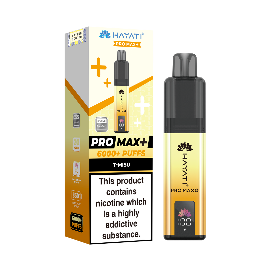 Hayati Pro Max+ 6K Prefilled Pod Kit 20mg | UK Duty Stamped