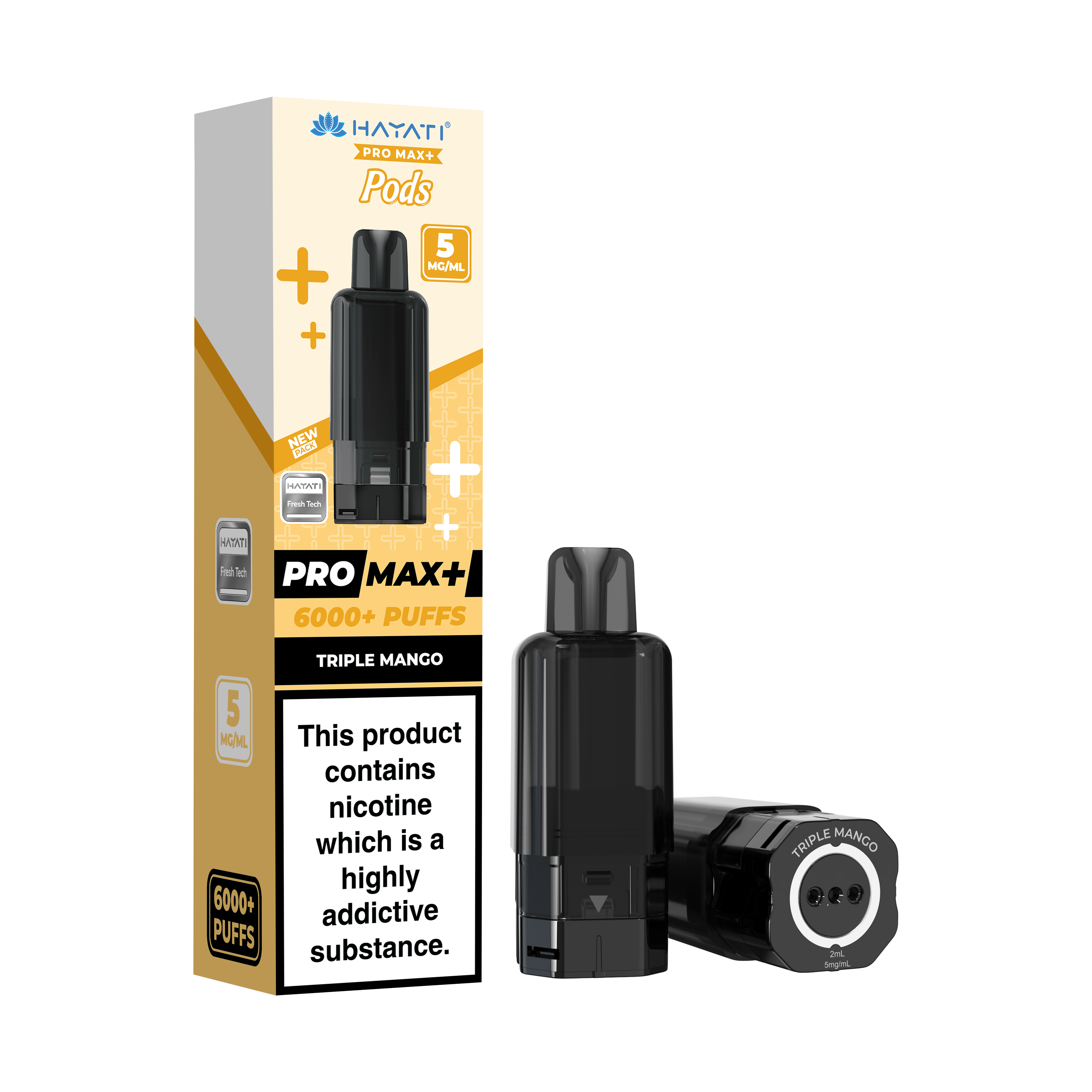 Hayati® Pro Max+ 6000+ Pods (5mg)