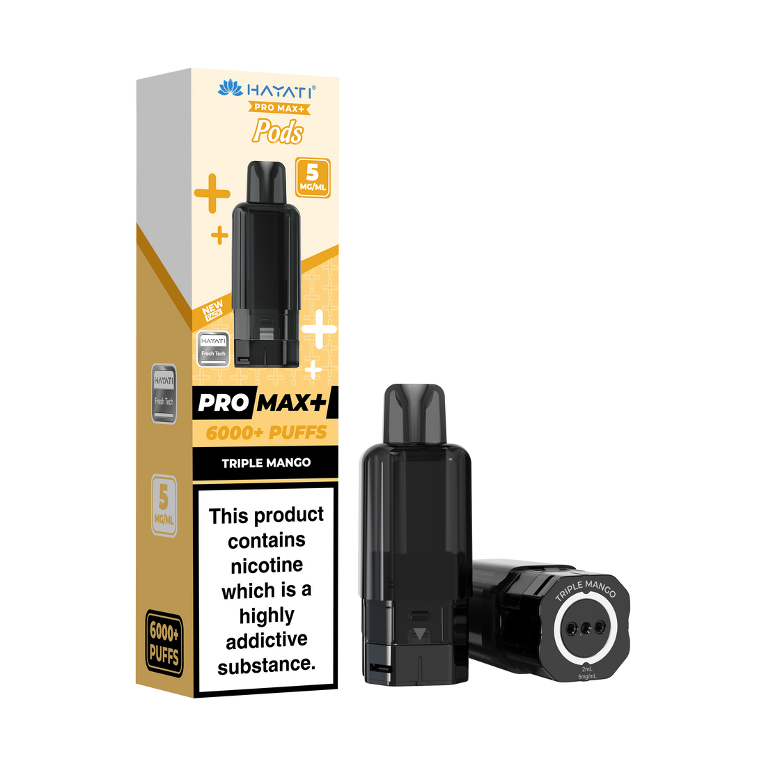Hayati® Pro Max+ 6000+ Pods (5mg)