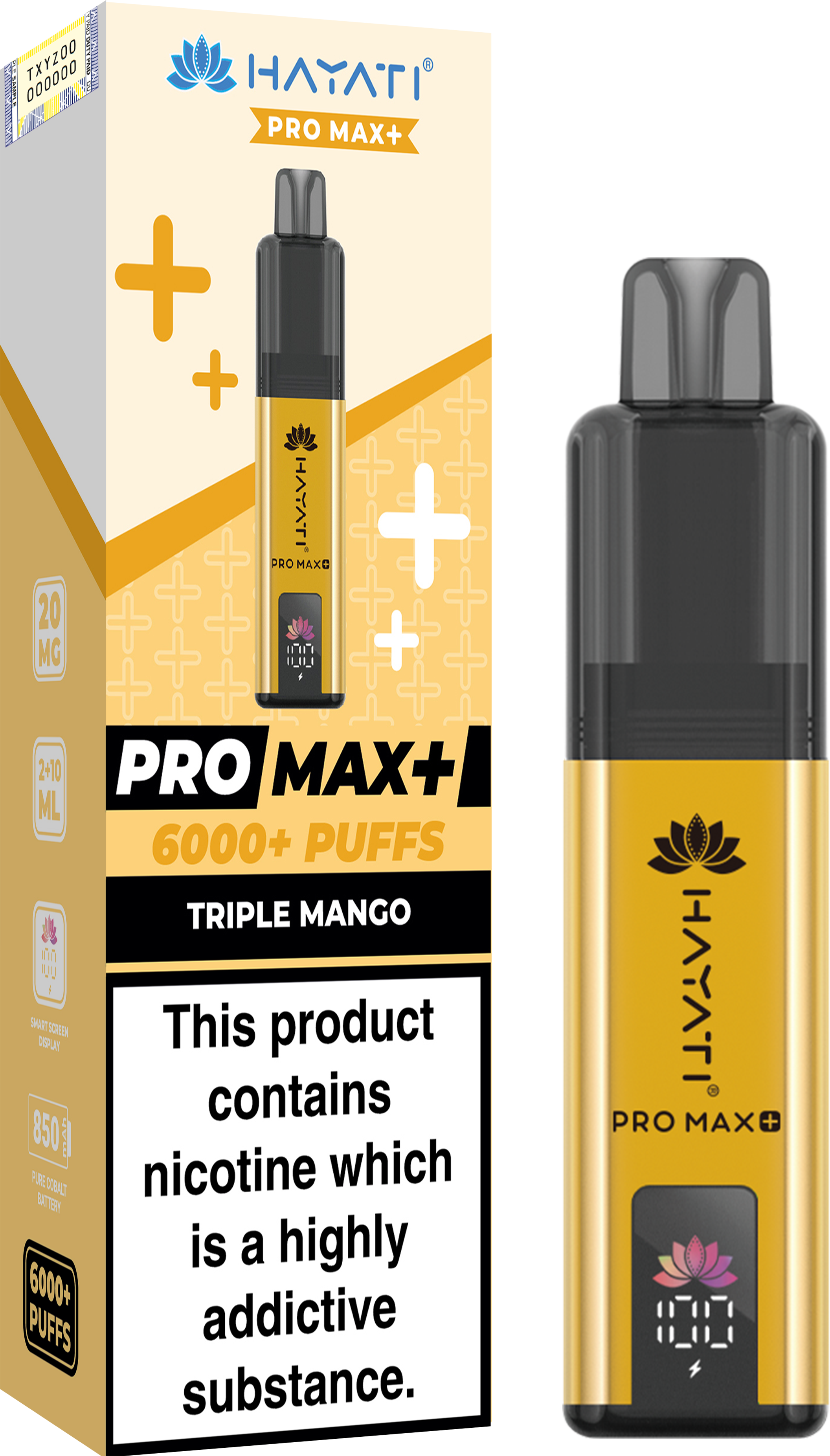 Hayati Pro Max+ 6K Prefilled Pod Kit 20mg | UK Duty Stamped