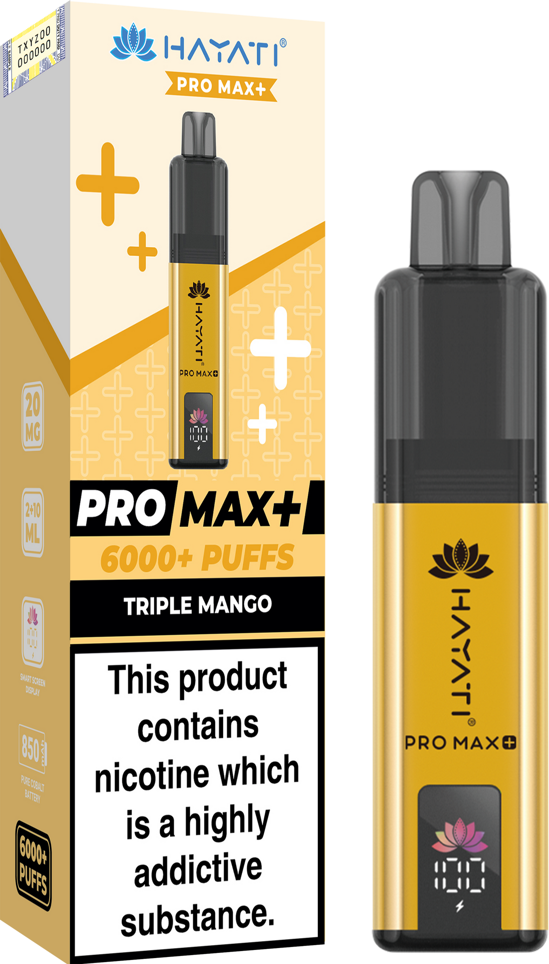 Hayati Pro Max+ 6K Prefilled Pod Kit 20mg | UK Duty Stamped