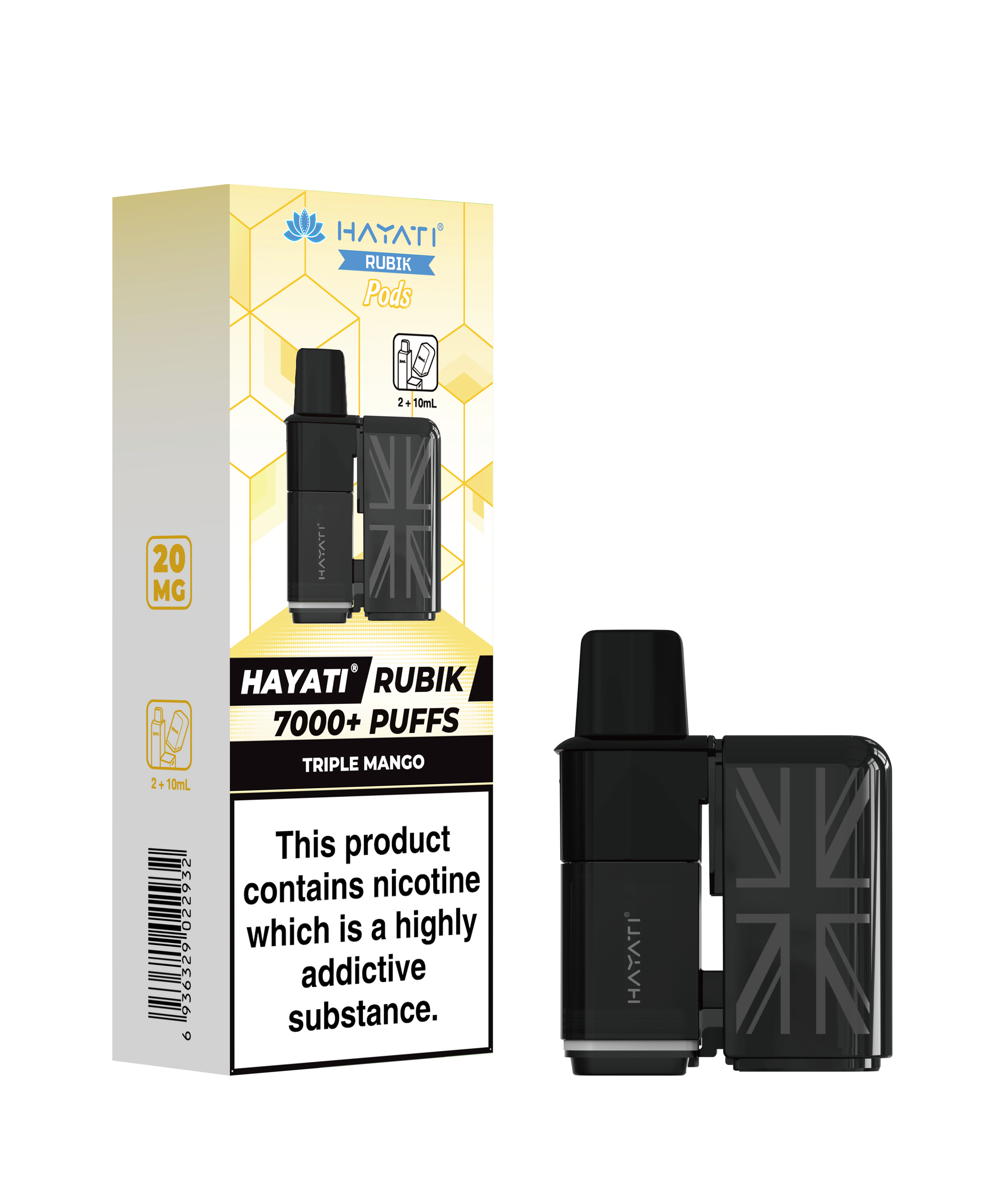 Hayati® Rubik Refillable Pods (20mg)