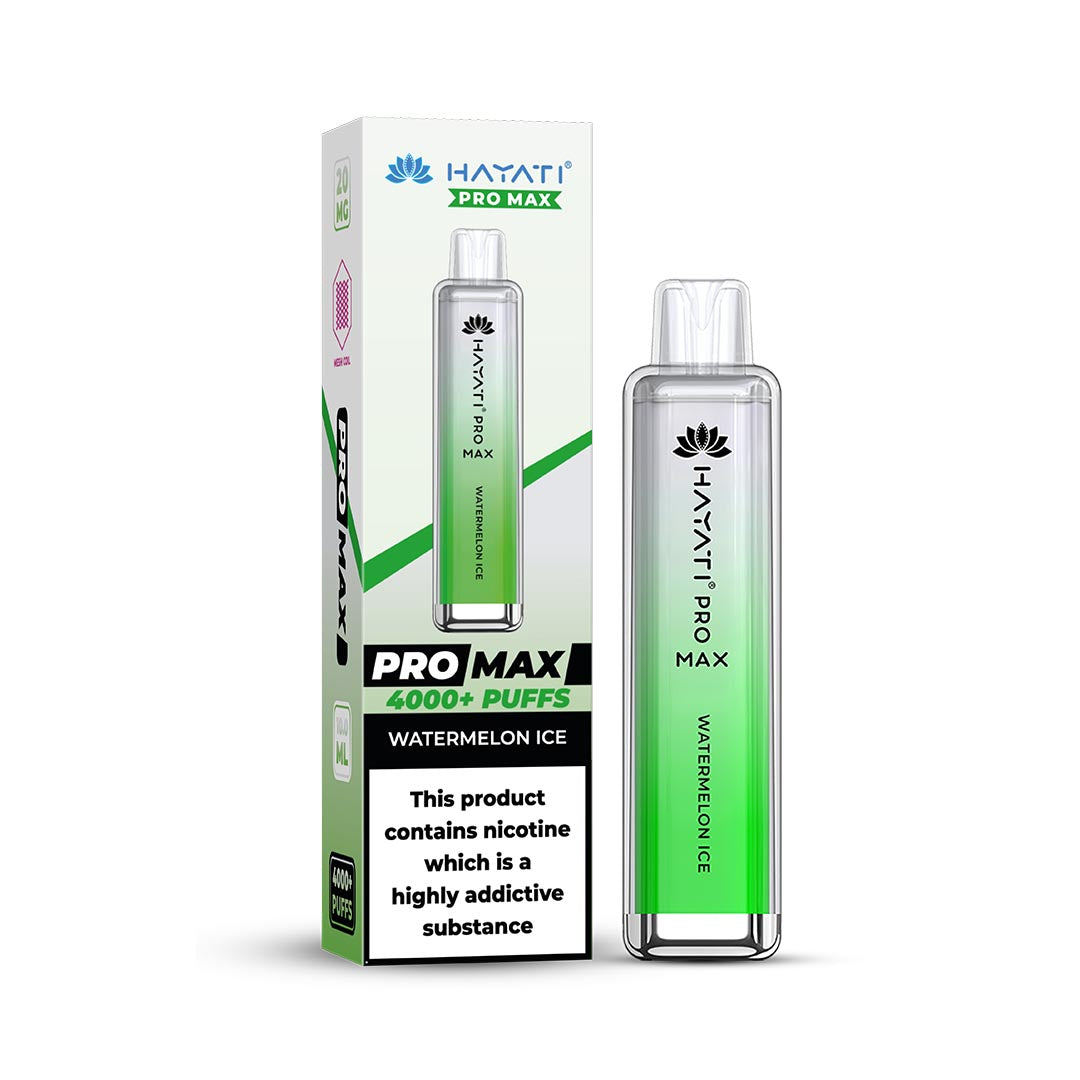 Hayati® Pro Max Disposable 4000+ Vape Kit Puffs (20mg)