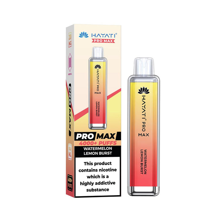 Hayati® Pro Max Disposable 4000+ Vape Kit Puffs (20mg)