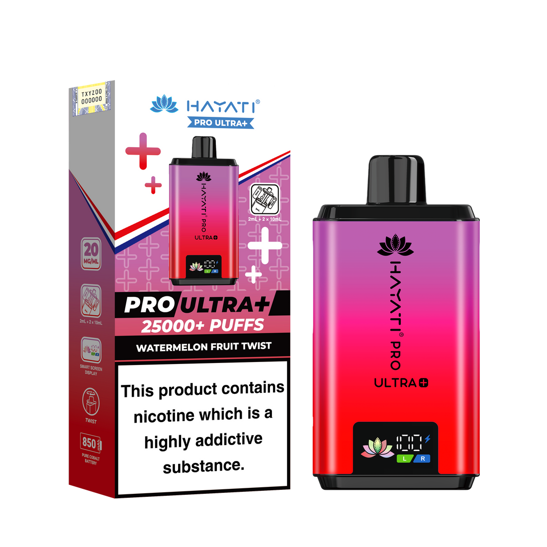 Hayati Pro Ultra+ 25K Prefilled Pod Kit 20mg | UK Duty Stamped