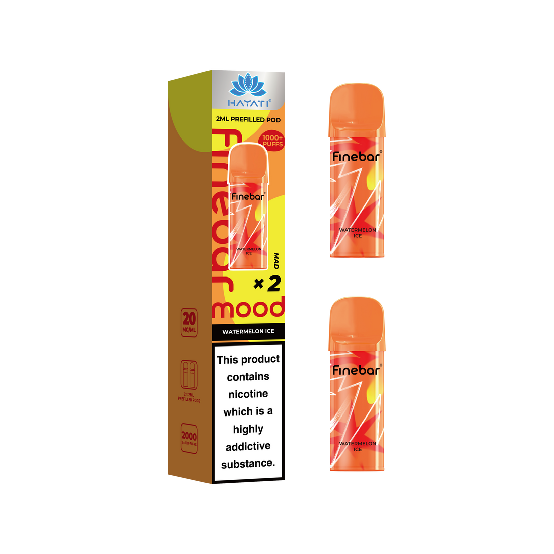 Hayati® Finebar Mood 2ml Prefilled Pod (20mg)