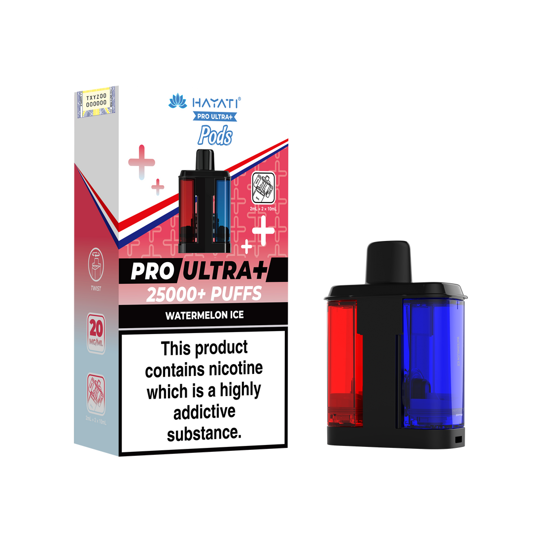 Hayati Pro Ultra+ 25K Prefilled Pods 20mg | UK Duty Stamped