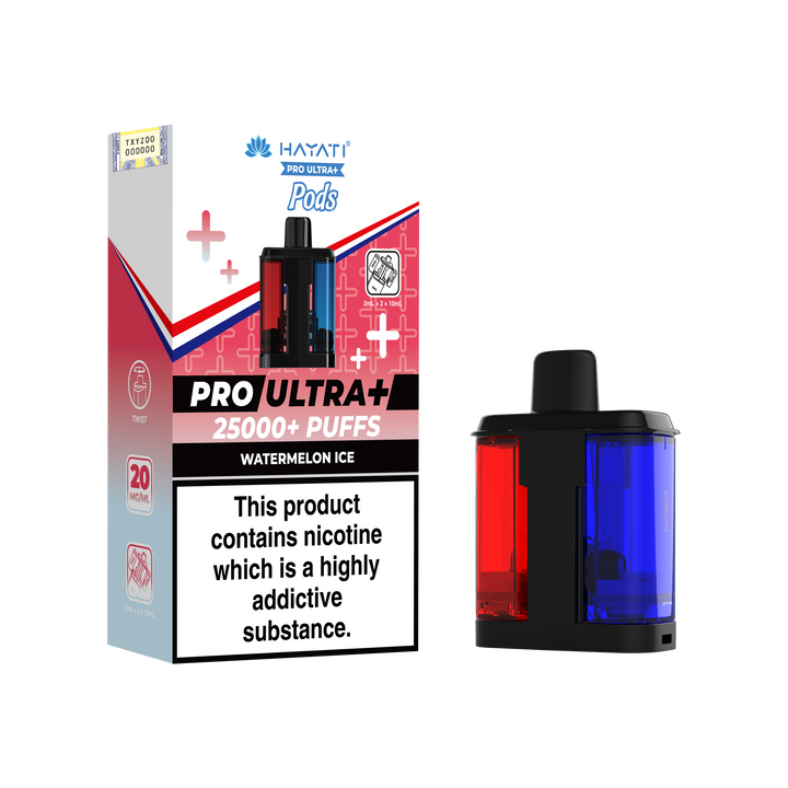 Hayati Pro Ultra+ 25K Prefilled Pods 20mg | UK Duty Stamped