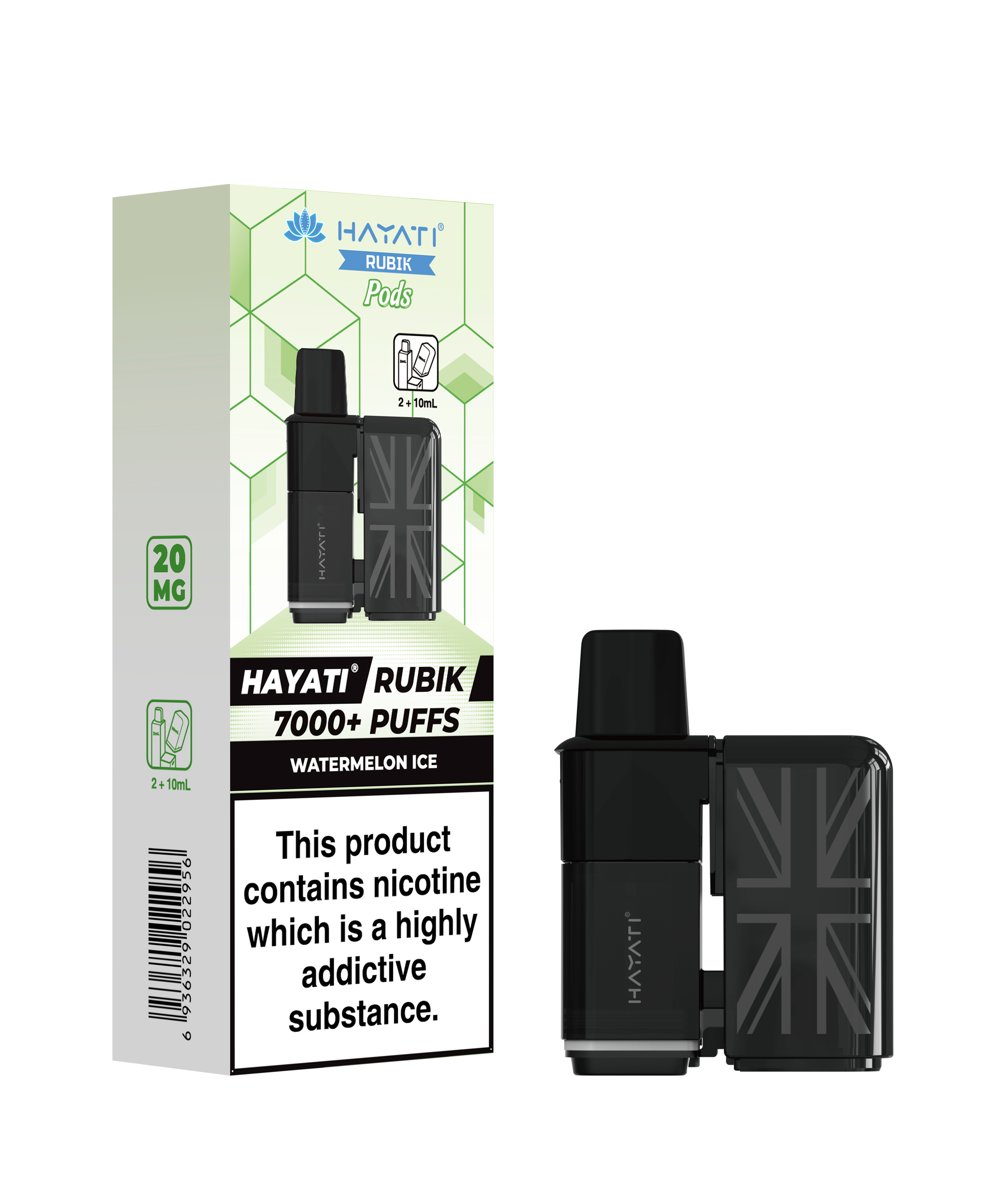 Hayati® Rubik Refillable Pods (20mg)