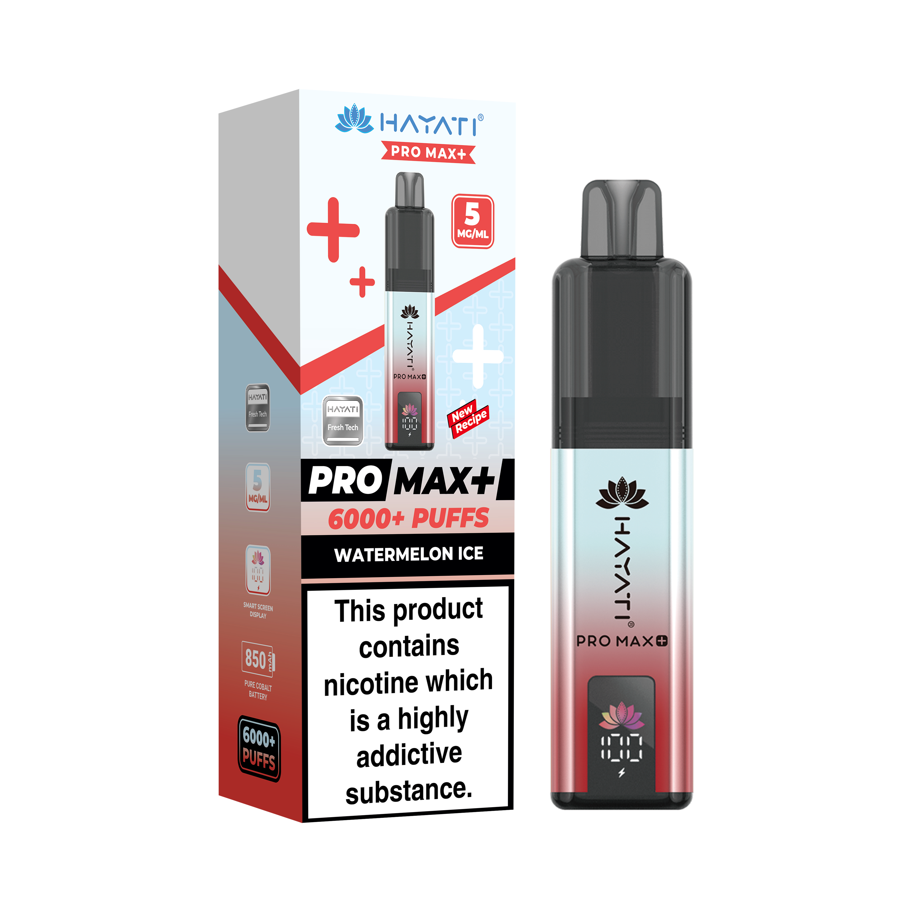 Hayati® Pro Max+ 6000+ Vape Kit (5mg)
